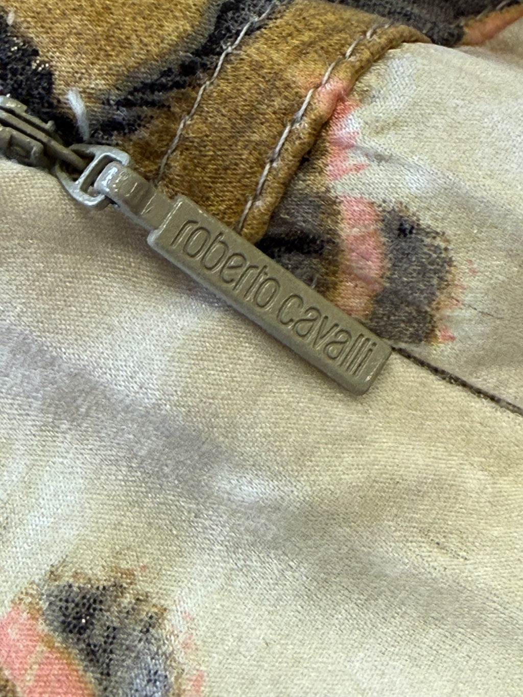 Pantalone Roberto Cavalli SS2004 seta animalier