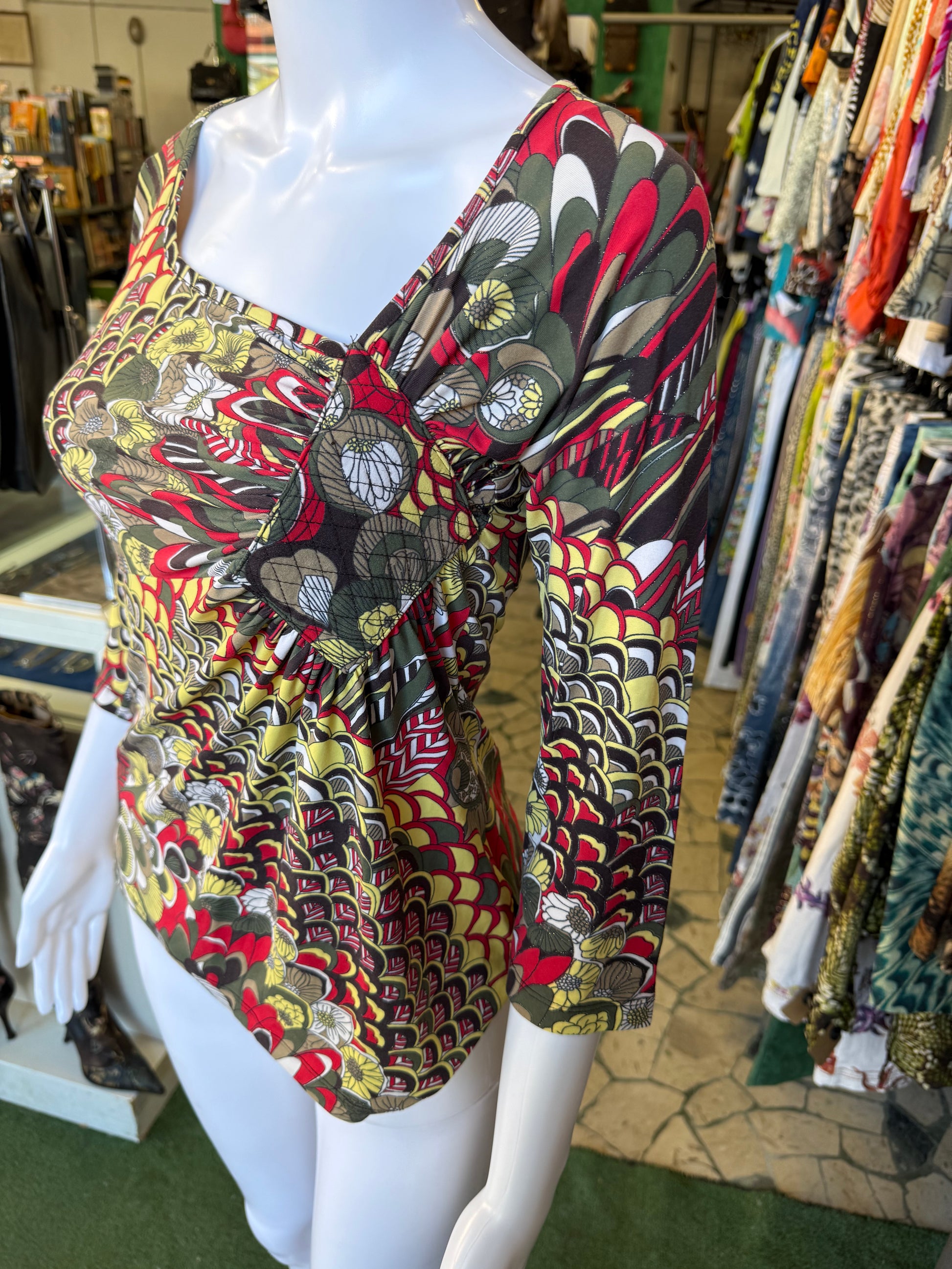 Top Roberto Cavalli astratto 2000s