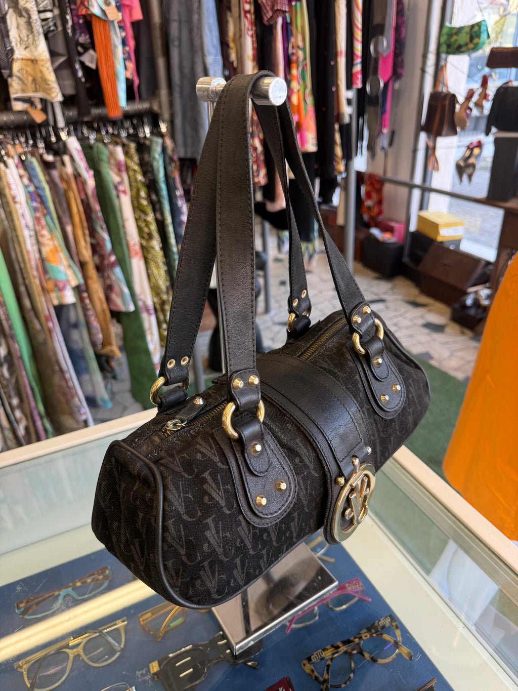 Borsa Versace logo pelle Y2K