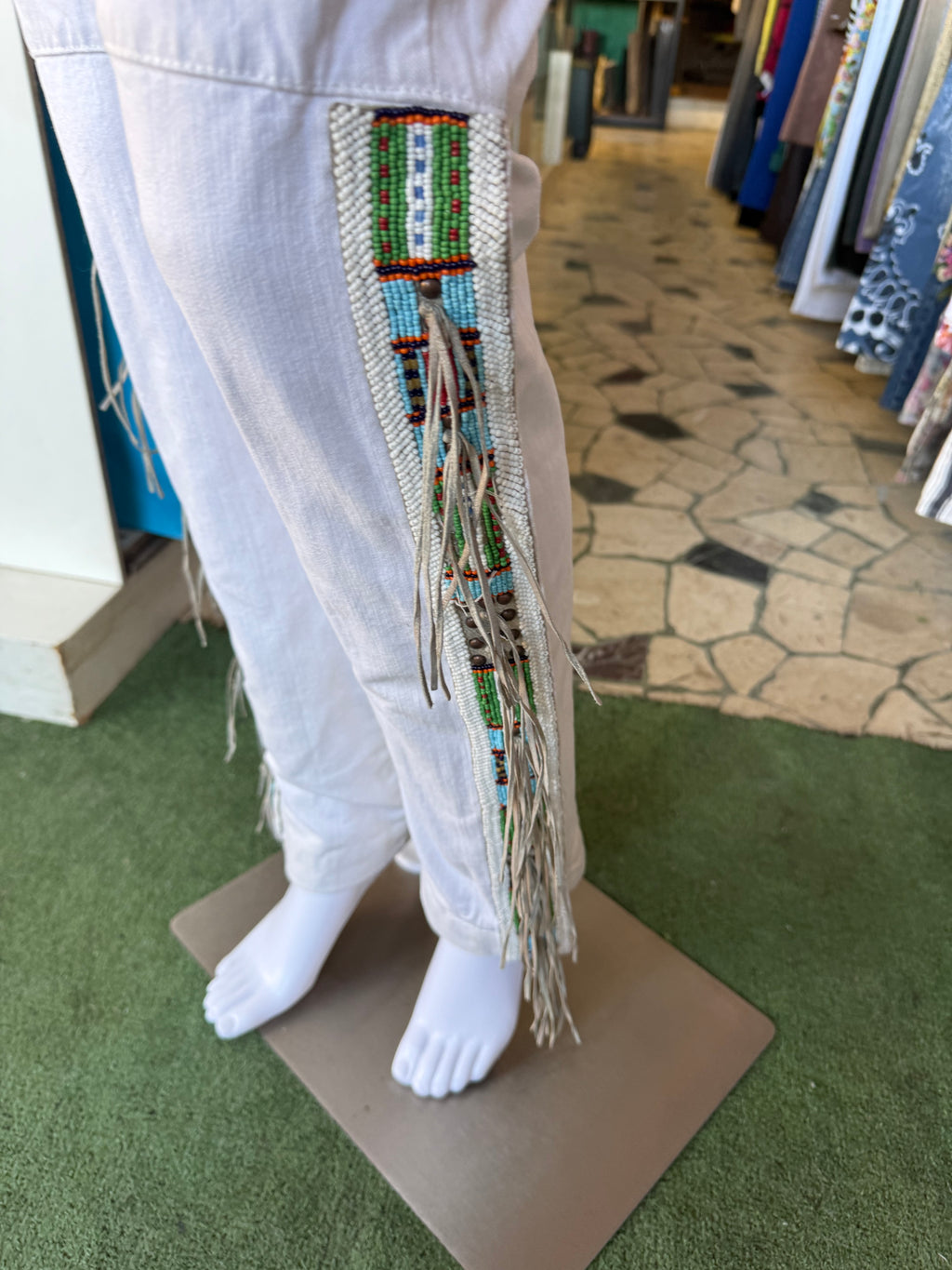 Jeans Ralph Lauren navajo e frange 00s
