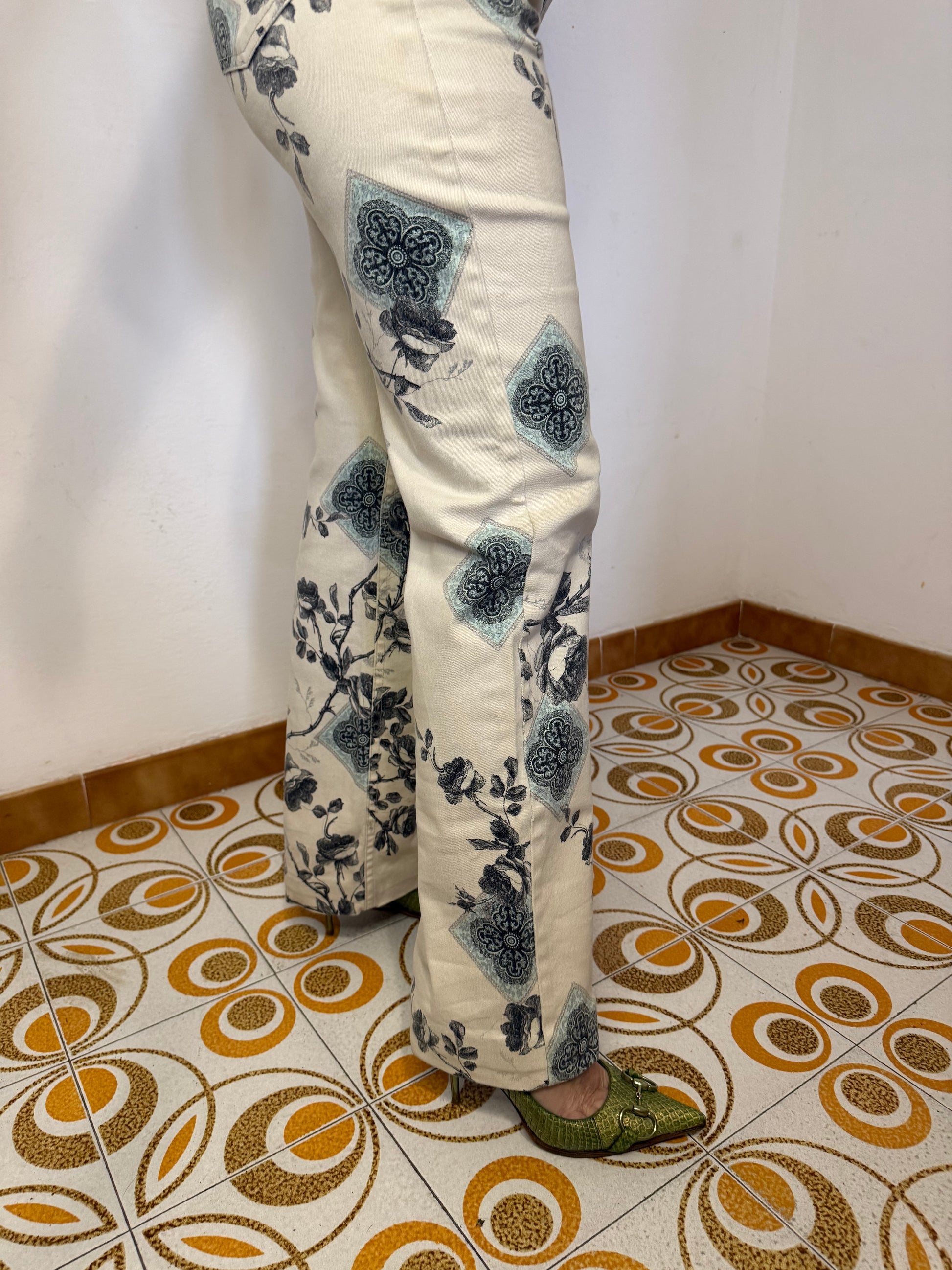 Jeans rose e mandala Roberto Cavalli FW2005