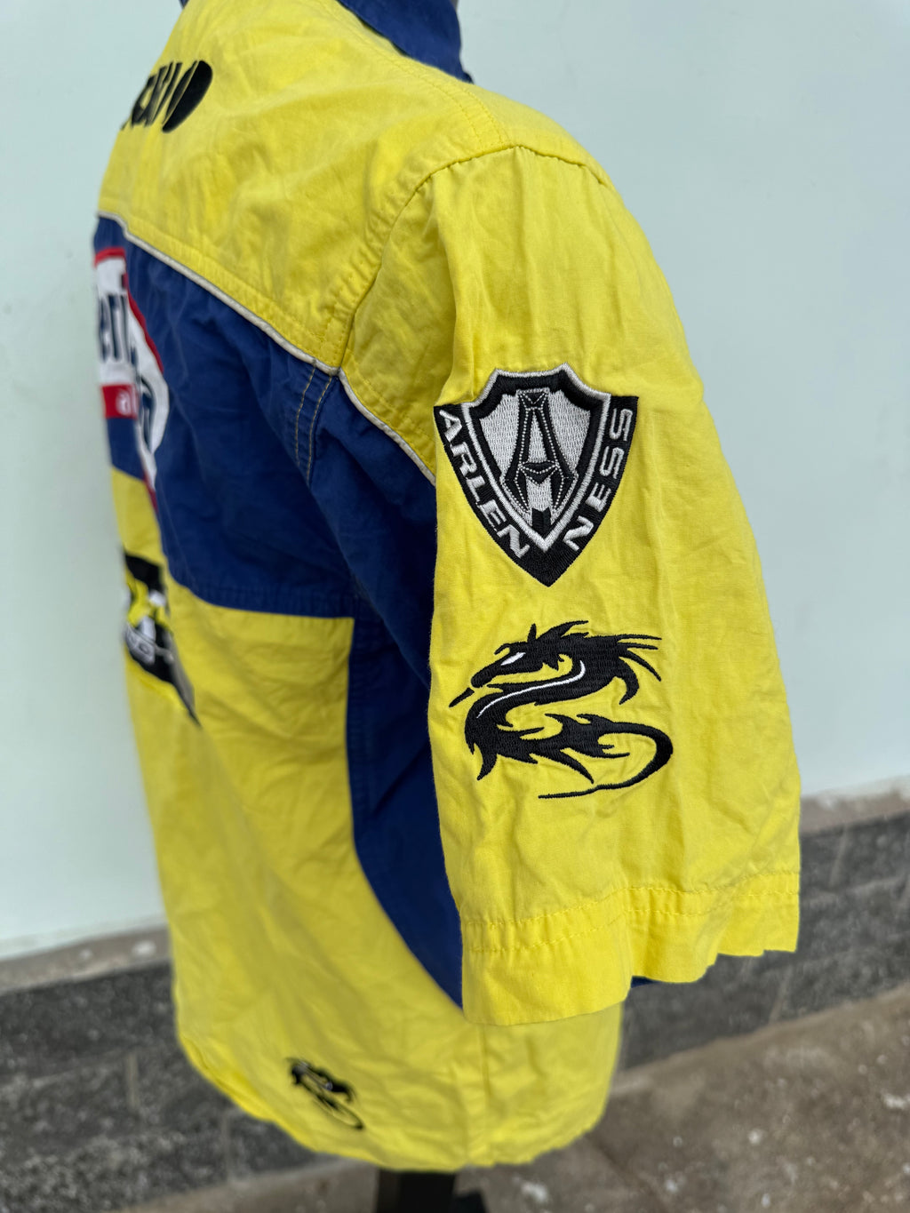 Camicia sportiva ciclista con ricami sponsor