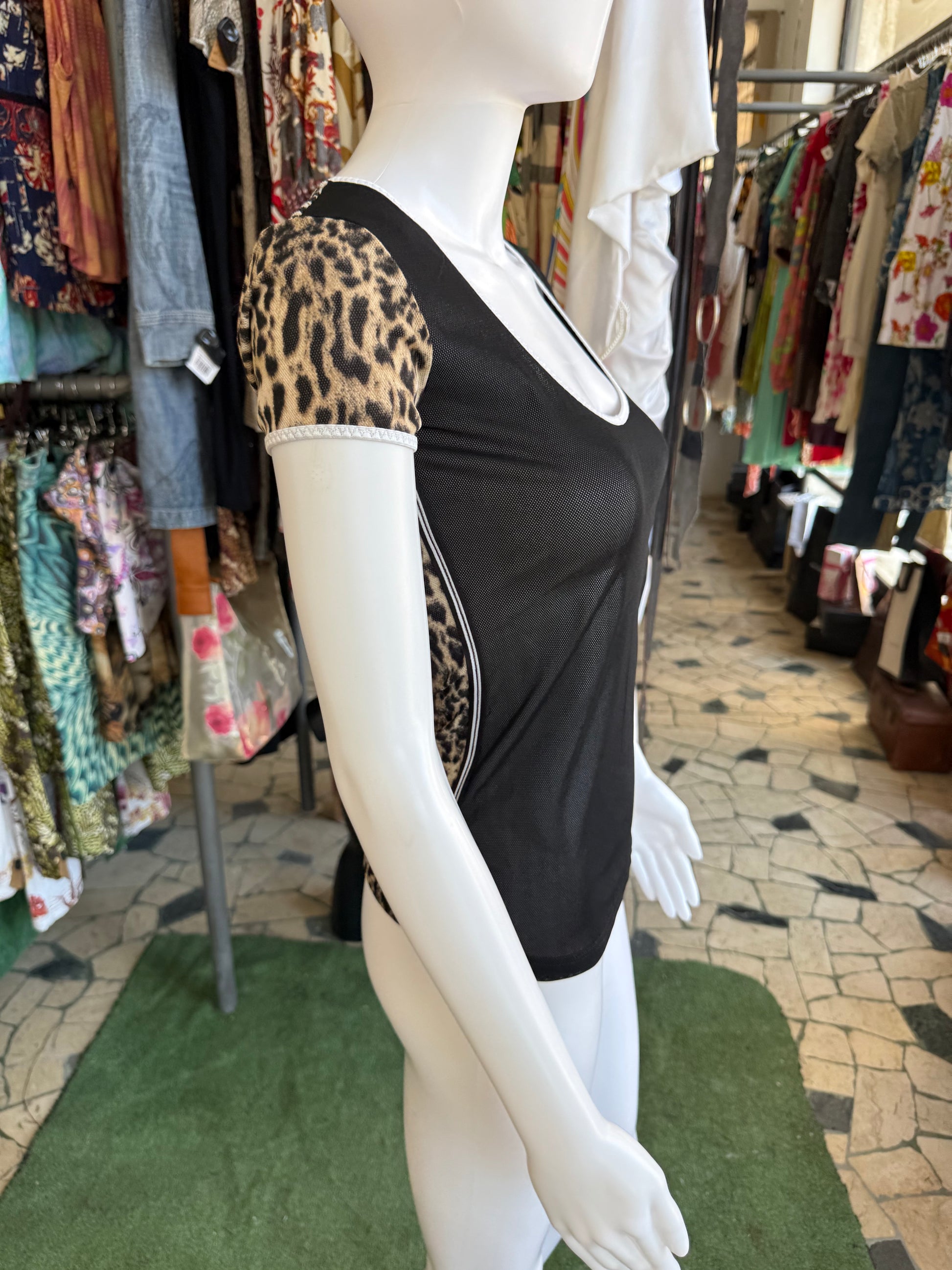Top leopardo Roberto Cavalli 00s