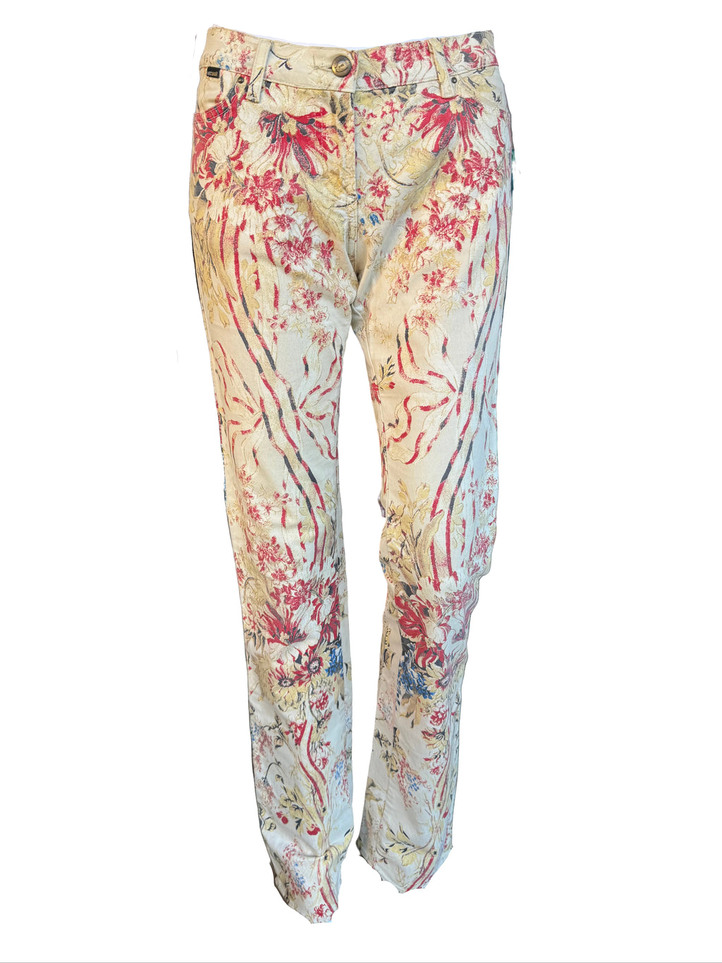 Jeans Roberto Cavalli bouquet di fiori 2000”