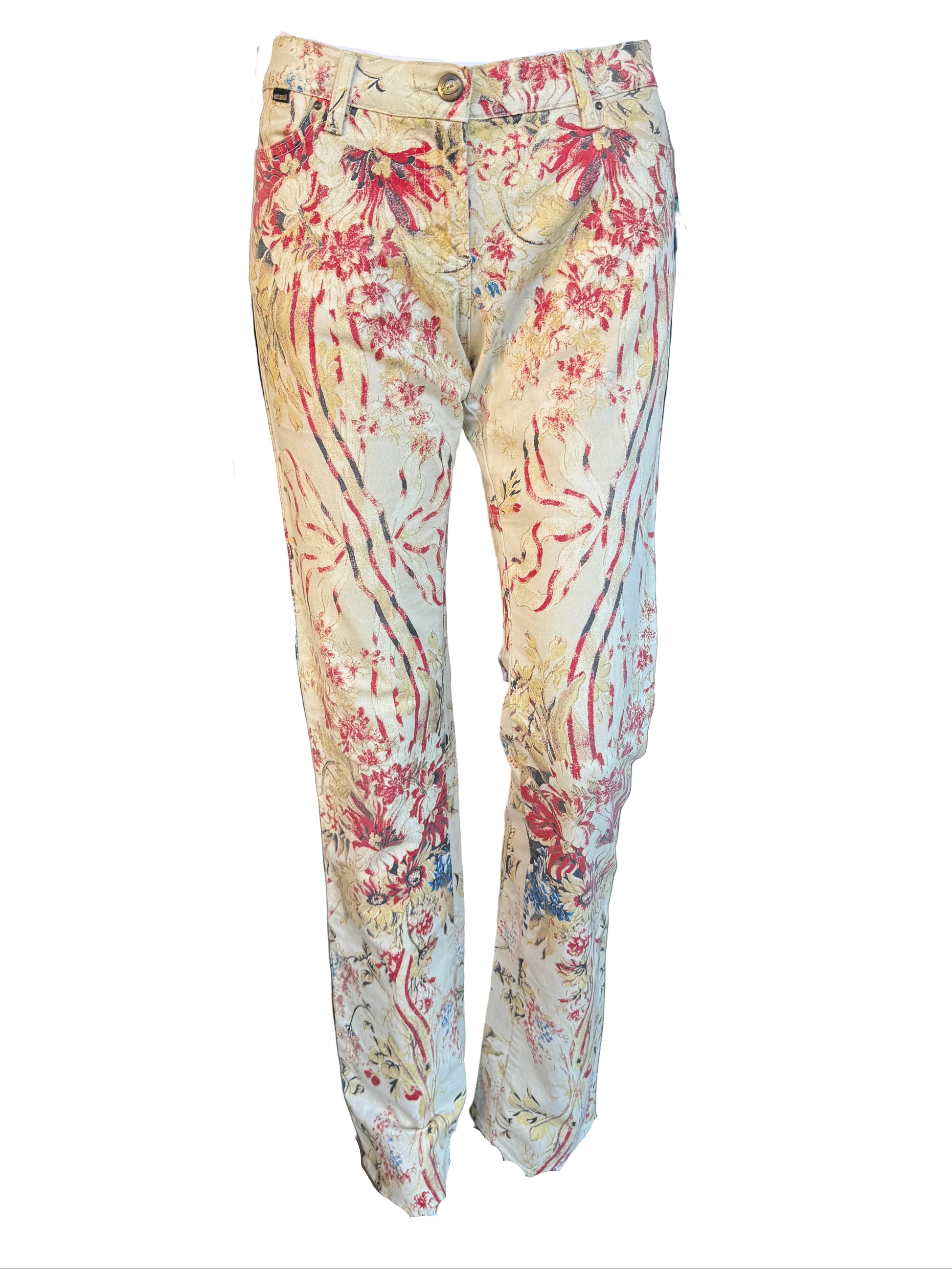 Jeans Roberto Cavalli bouquet di fiori 2000”