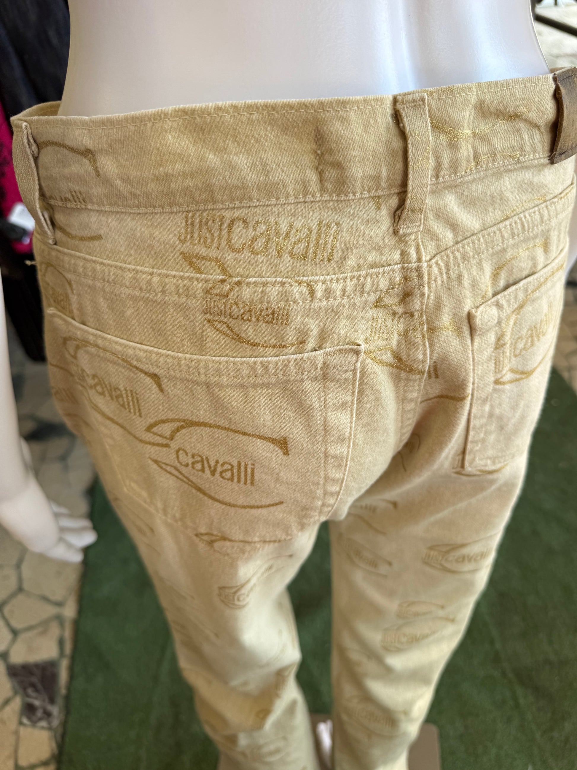 Jeans logo Roberto Cavalli Just 2000s
