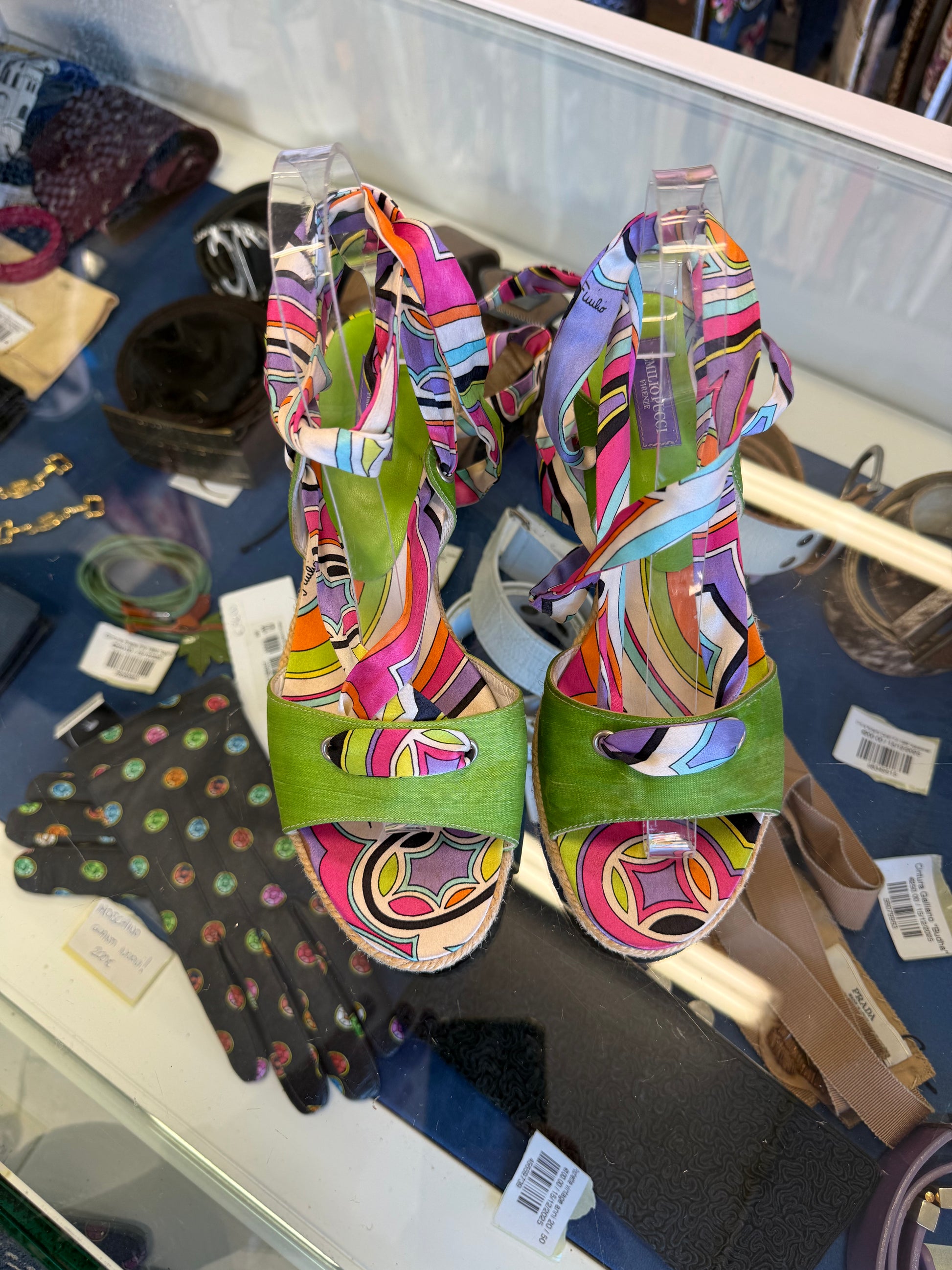 Sandali Emilio Pucci alla schiava espadrialis 2000s