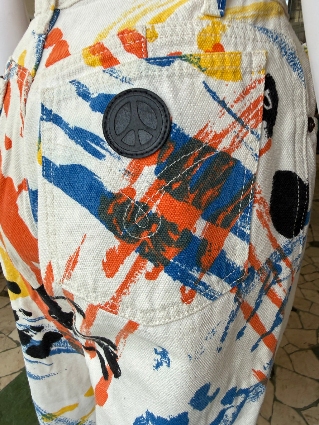 Jeans Moschino Graffiti mani 1990s