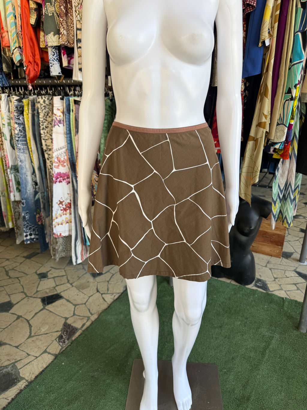Gonna MiuMiu geometrie 1990s
