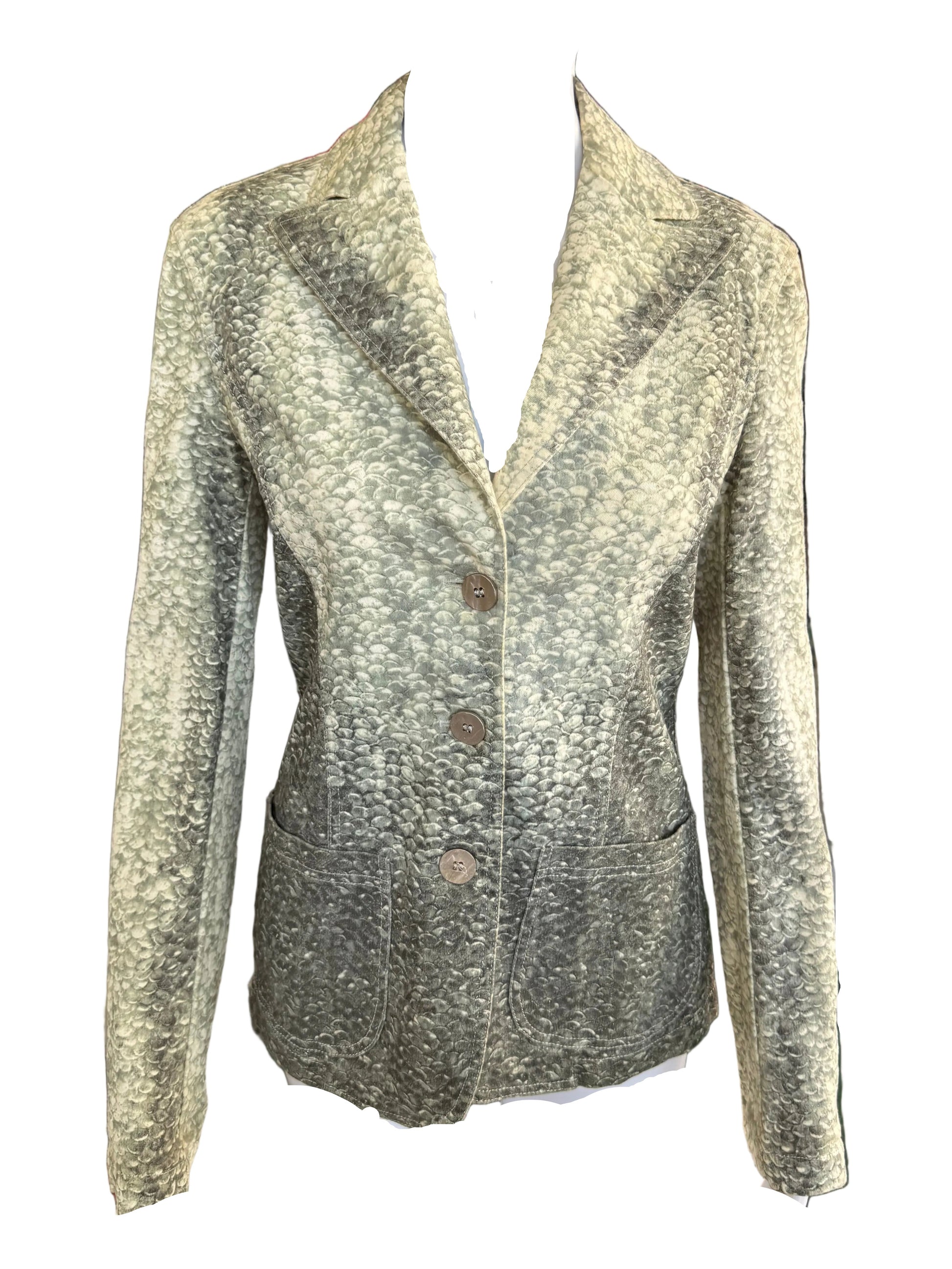 Blazer Roberto Cavalli nermaid/ fish 1990s