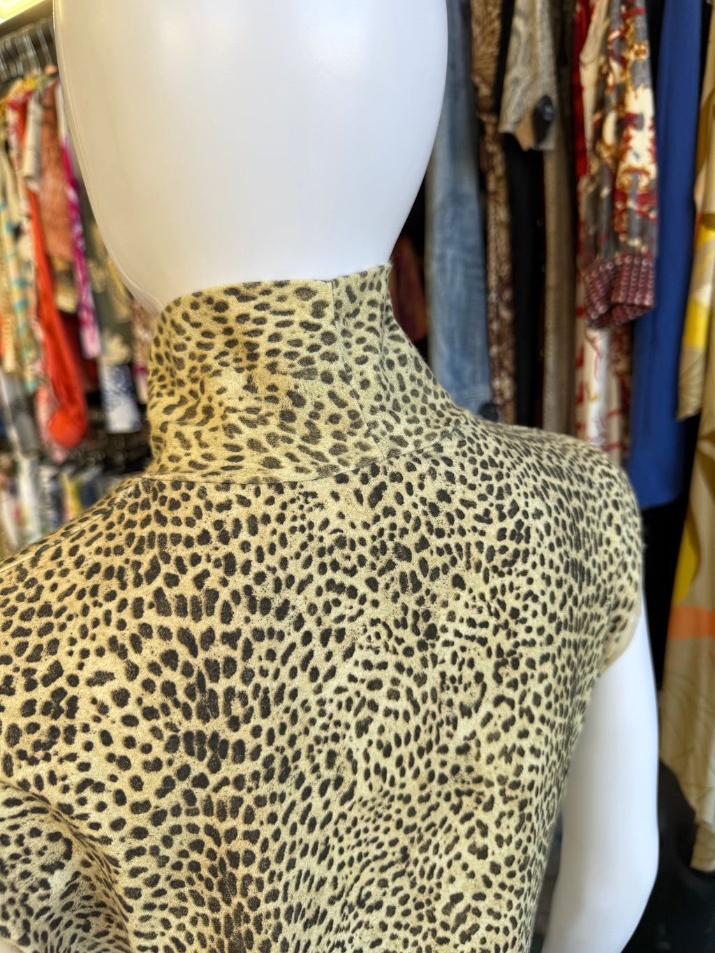 Top Roberto Cavalli FW1997 smanicato collo alto