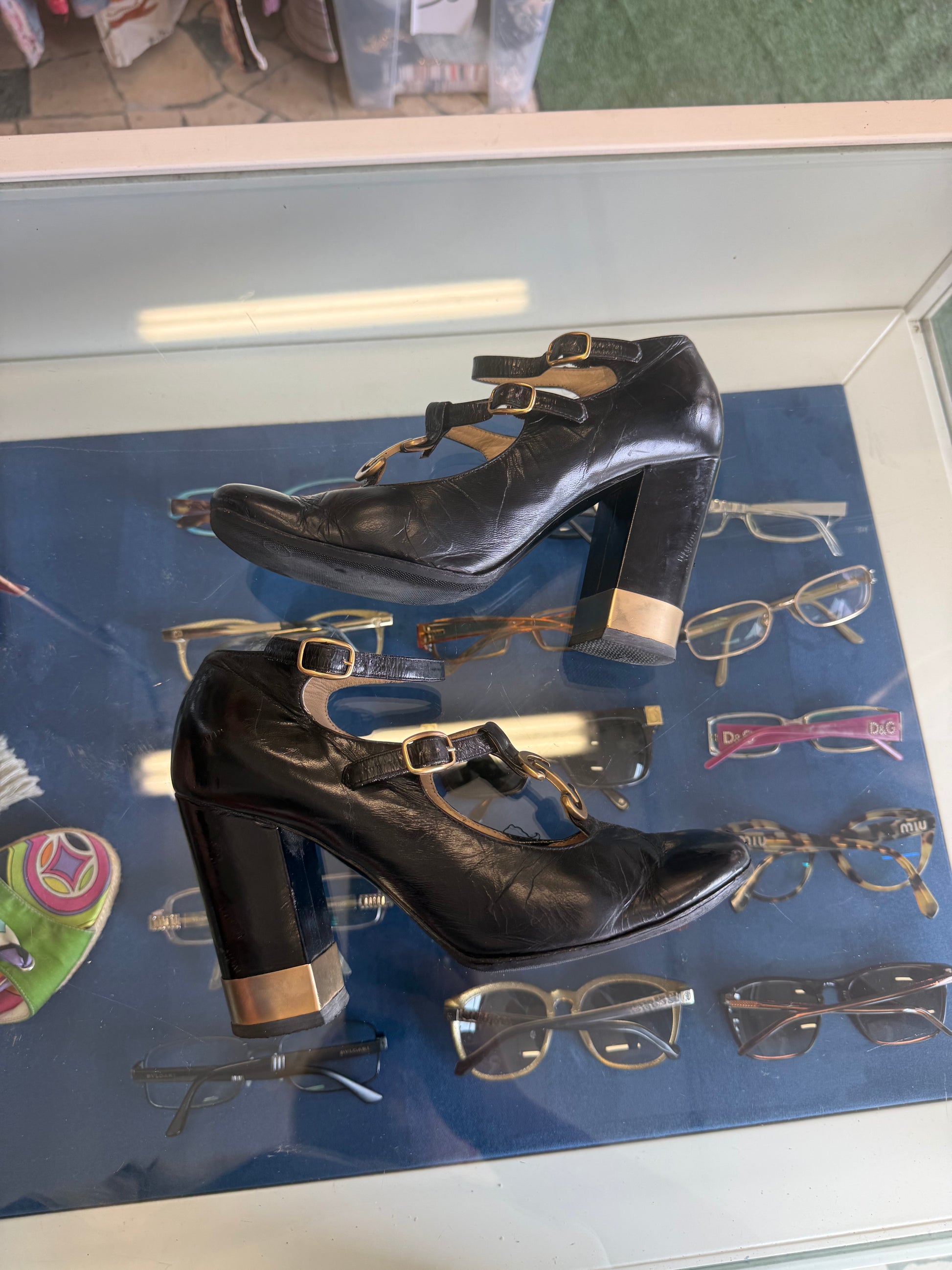 Tacchi Chloè Mary Jane gioiello 00s