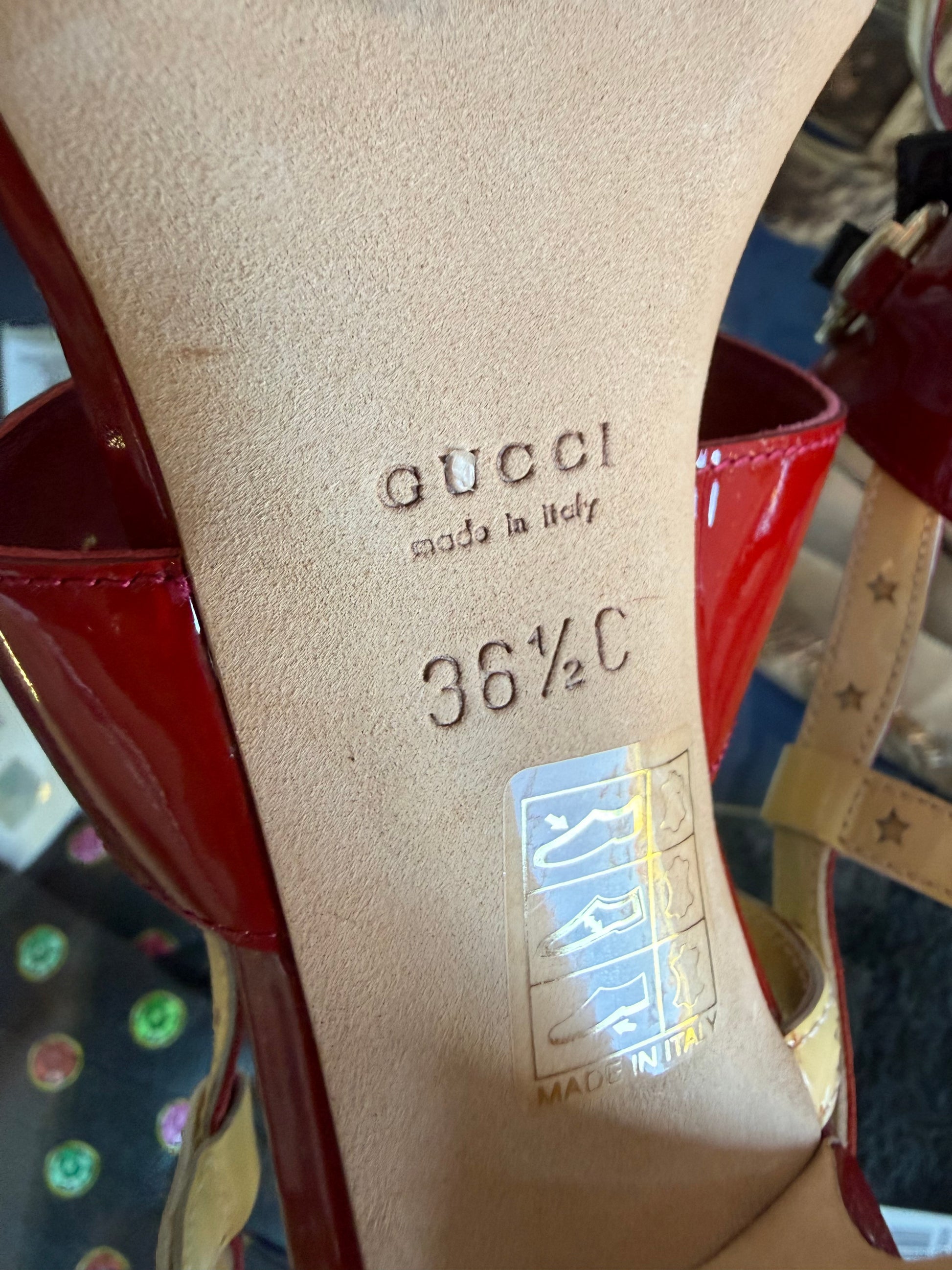 Sandali Gucci bandiera USA anni 2000