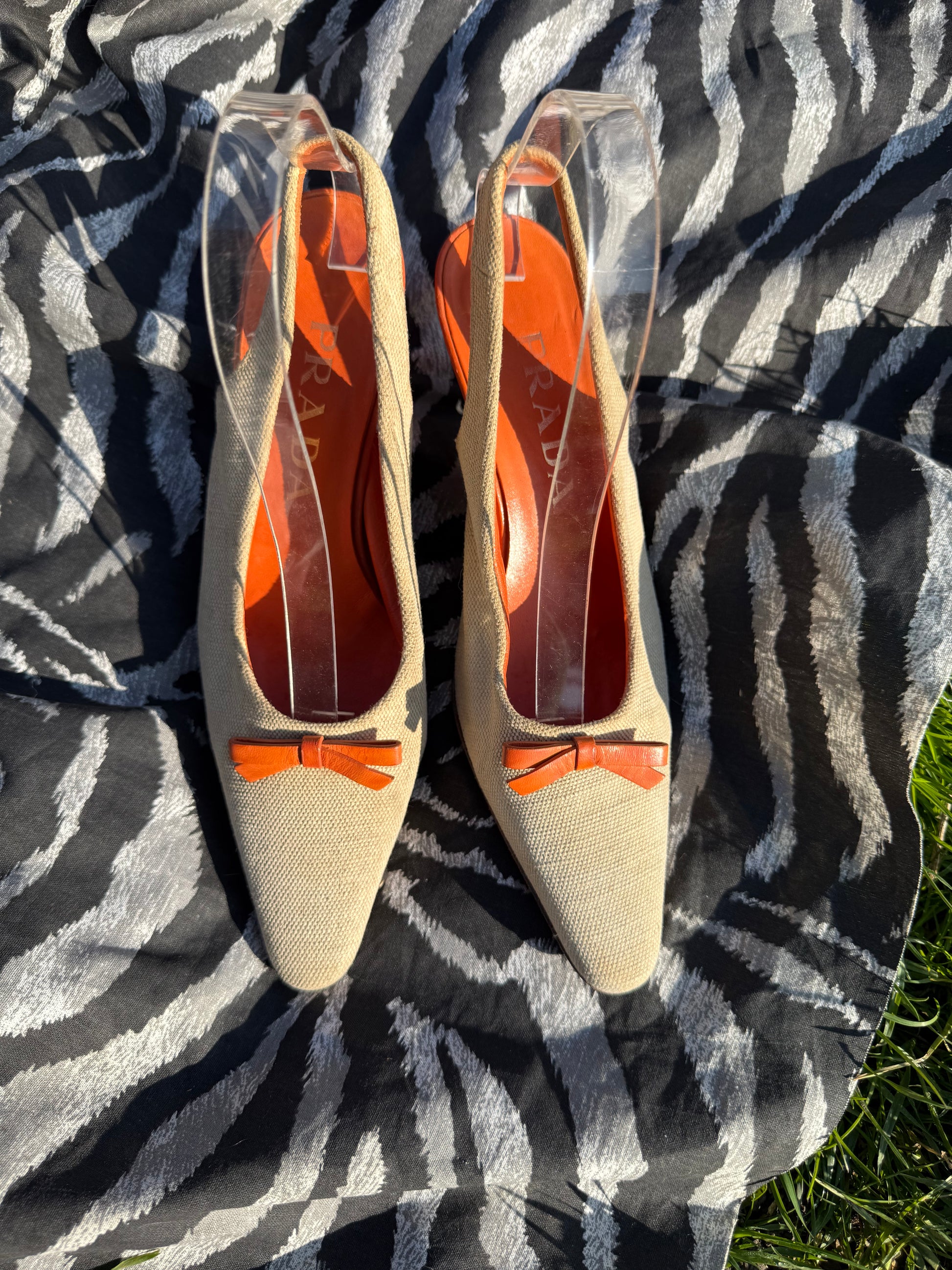 Sandali Slingback Prada 2000"