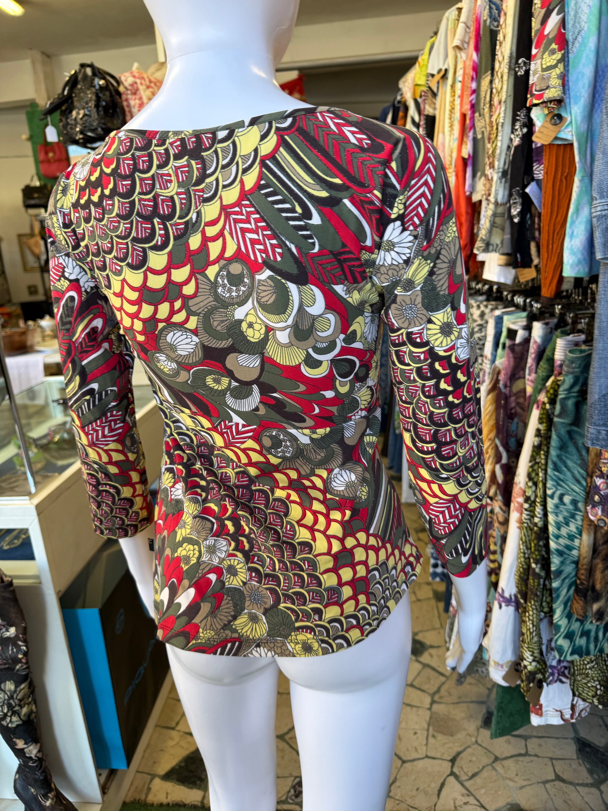 Top Roberto Cavalli astratto 2000s