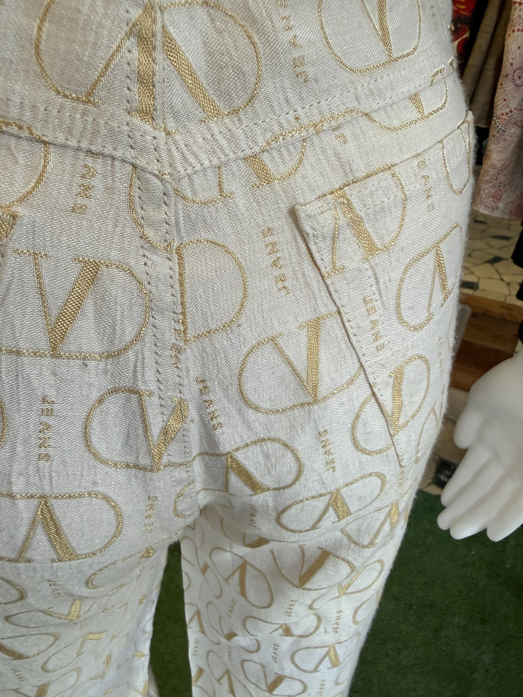 Pantalone Valentino Garavani V logo anni 90s