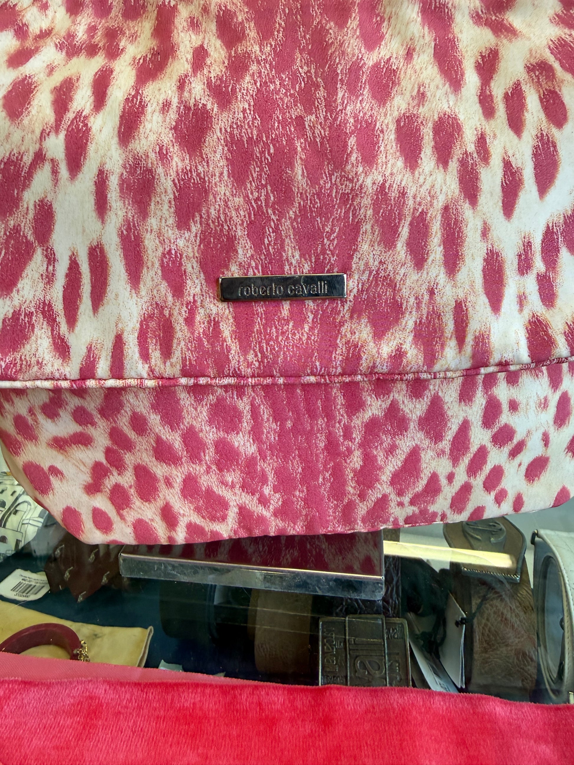 Borsa Roberto Cavalli SS2000 pink leopard print