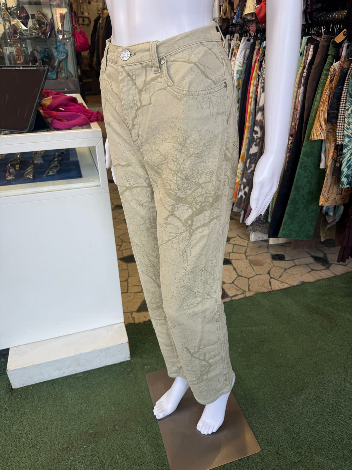 Jeans Roberto Cavalli bosco e rami 00s