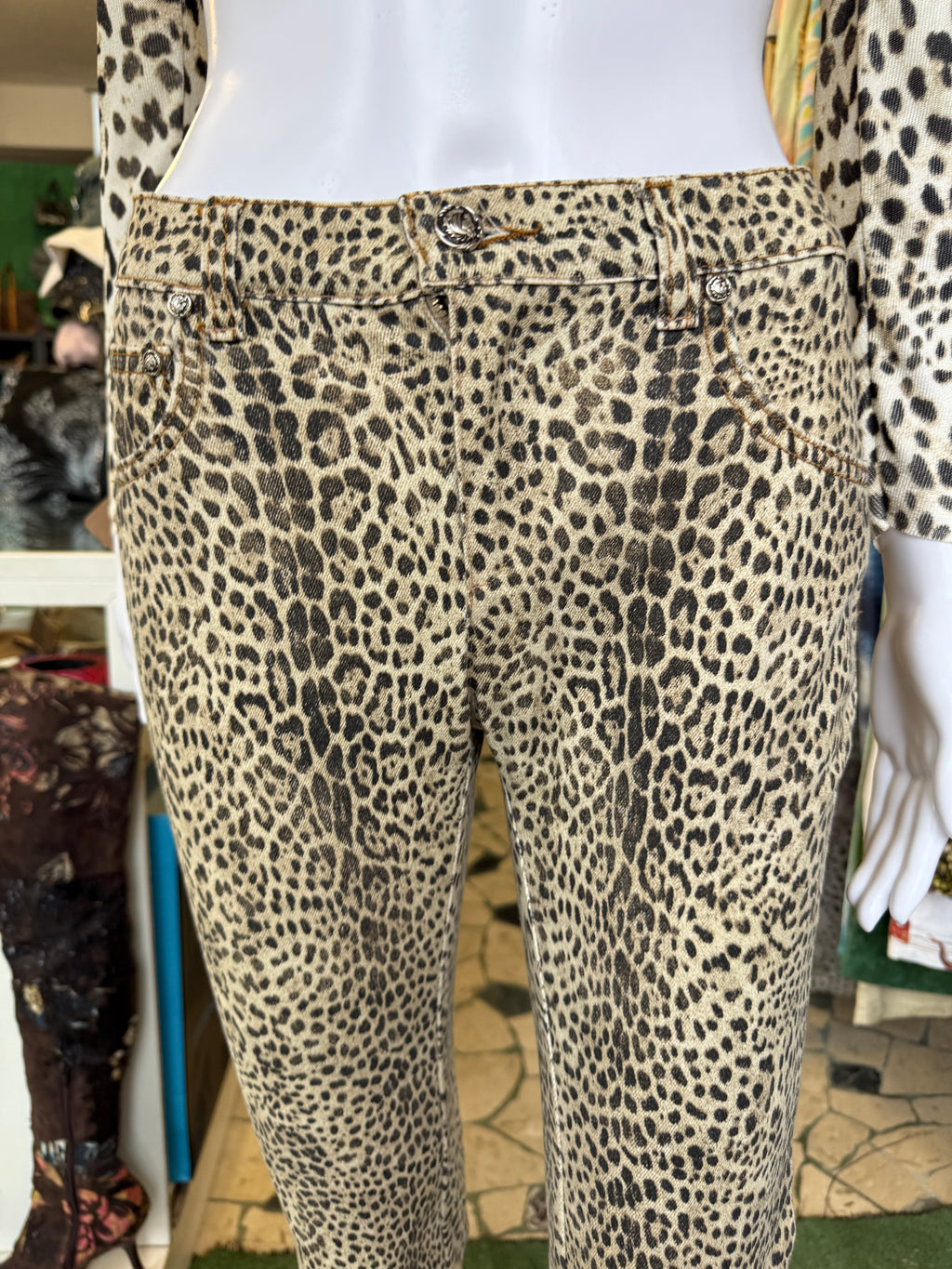 Jeans Roberto Cavalli leopardo FW1997