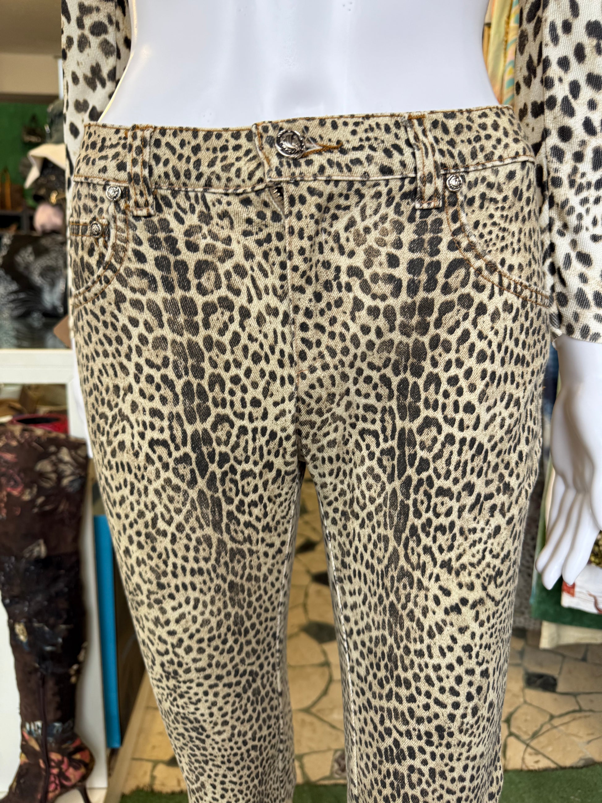 Jeans Roberto Cavalli leopardo FW1997
