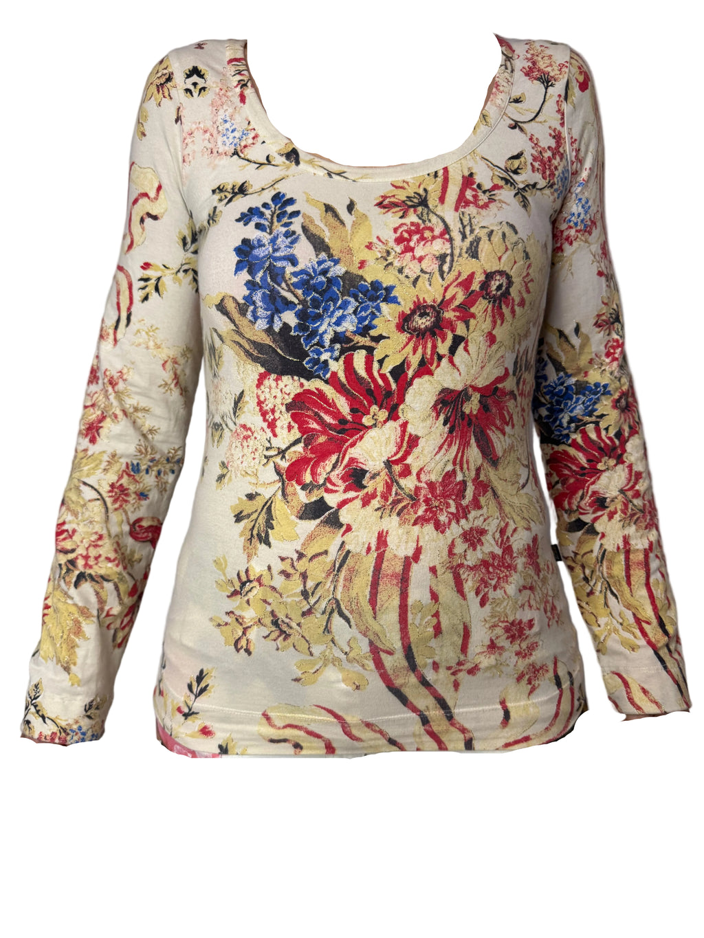 Top floreale bouquet Roberto Cavalli Just 2000”