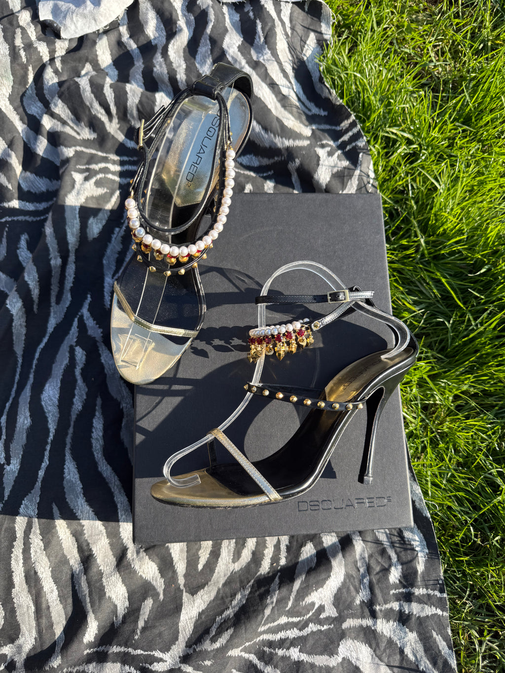 Sandali Dsquared2 gioiello anni 2000"