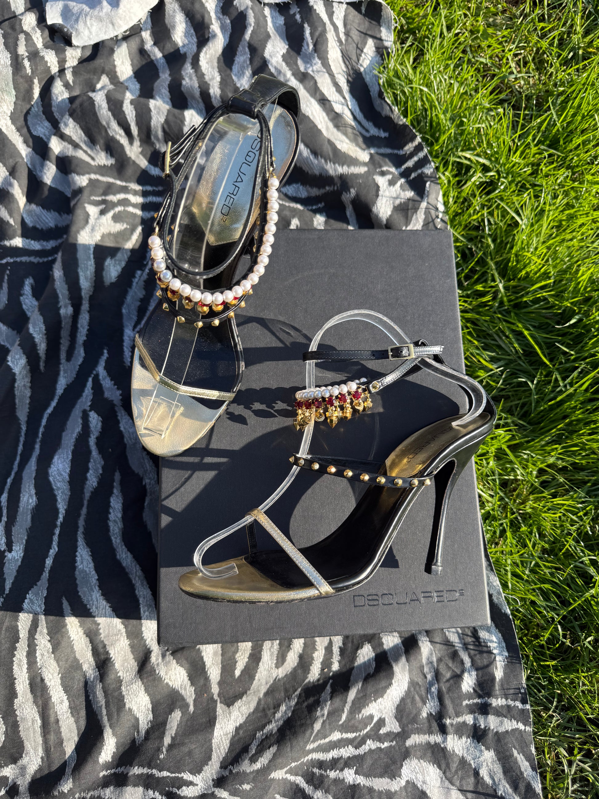 Sandali Dsquared2 gioiello anni 2000"
