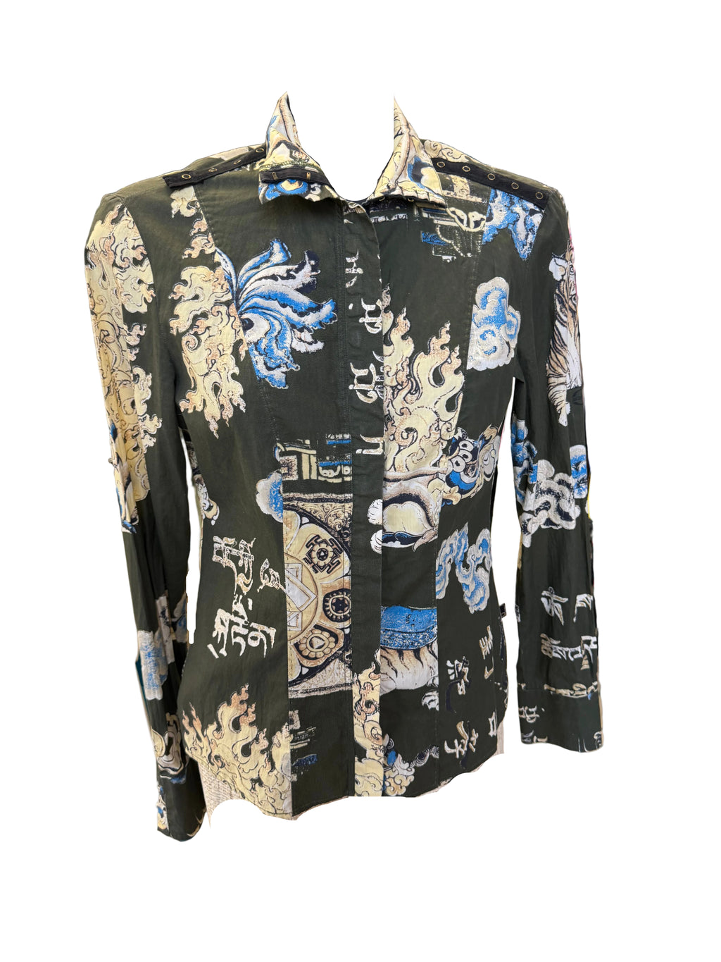 Camicia Roberto Cavalli stampa Tibet 2000”