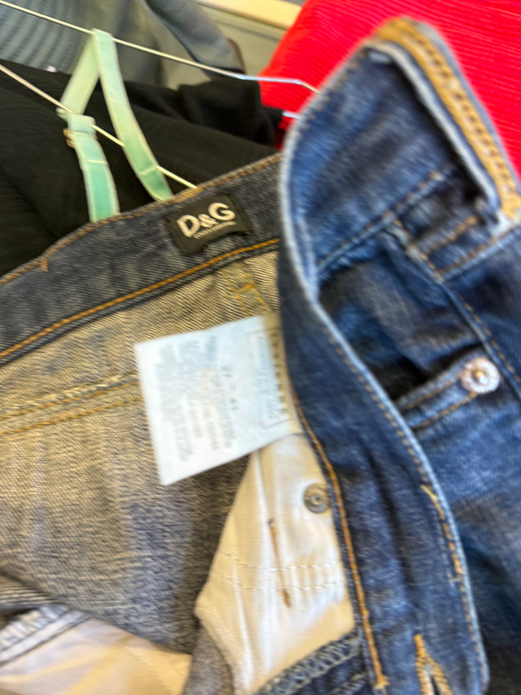 Jeans D&G patchwork SS2004 S*X print