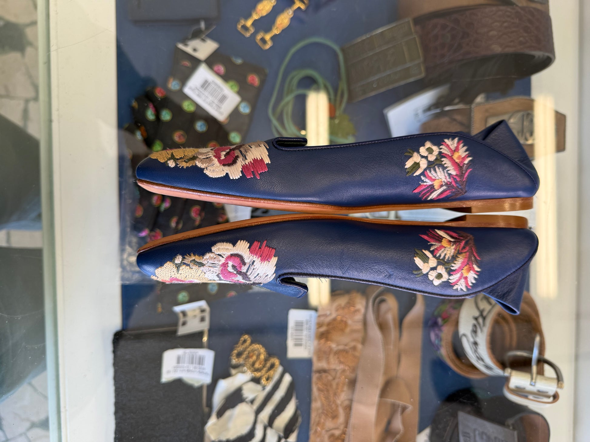Ballerine sabot Alexander McQueen nuove, ricami floreali