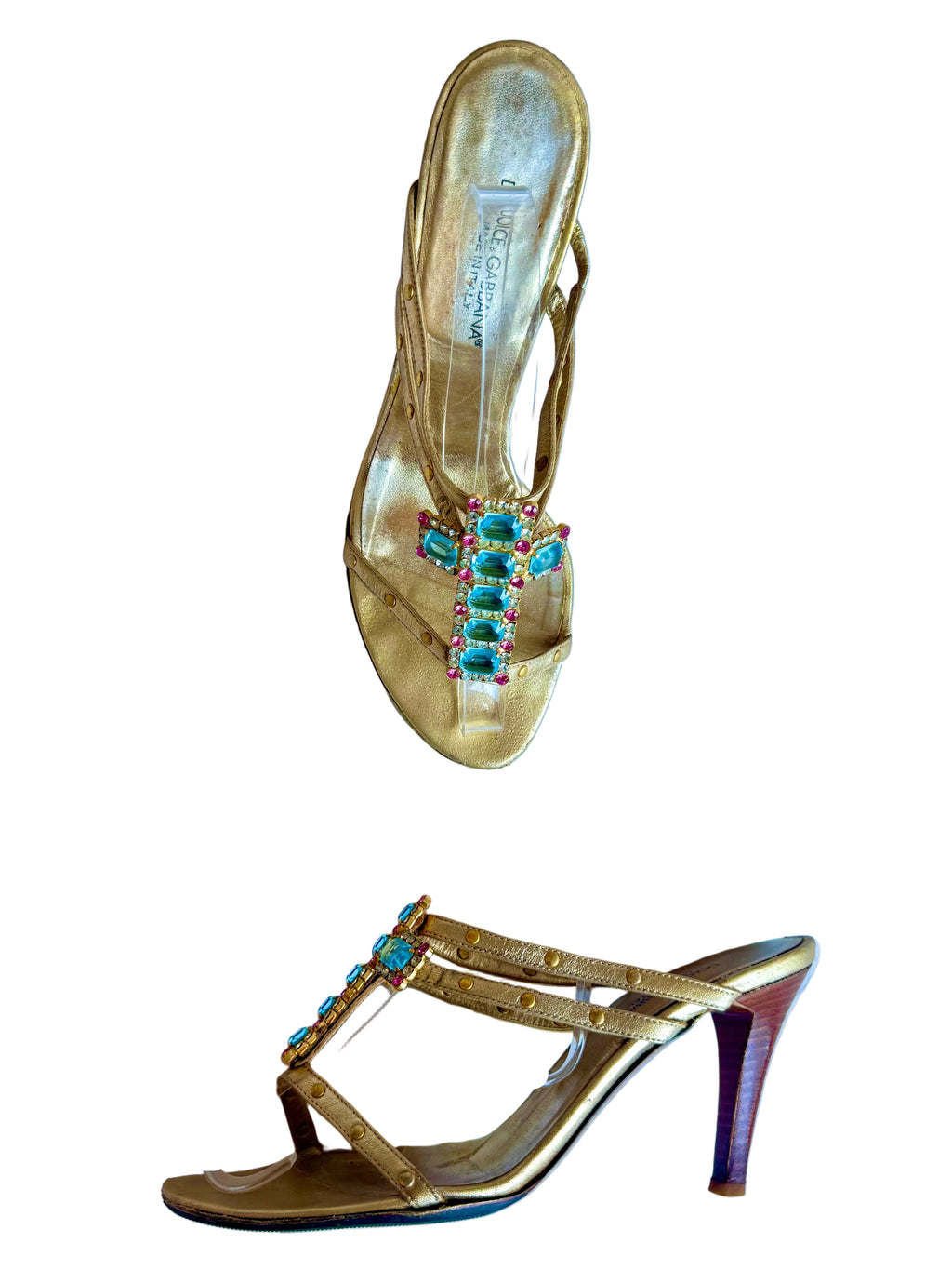 Sandali Dolce & Gabbana croce gioiello  00s