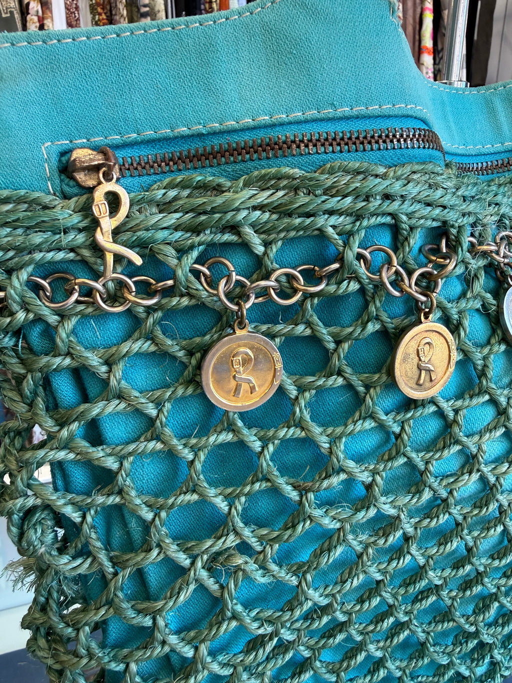 Borsa estiva Roberta Di Camerino paglia intrecciata 60s