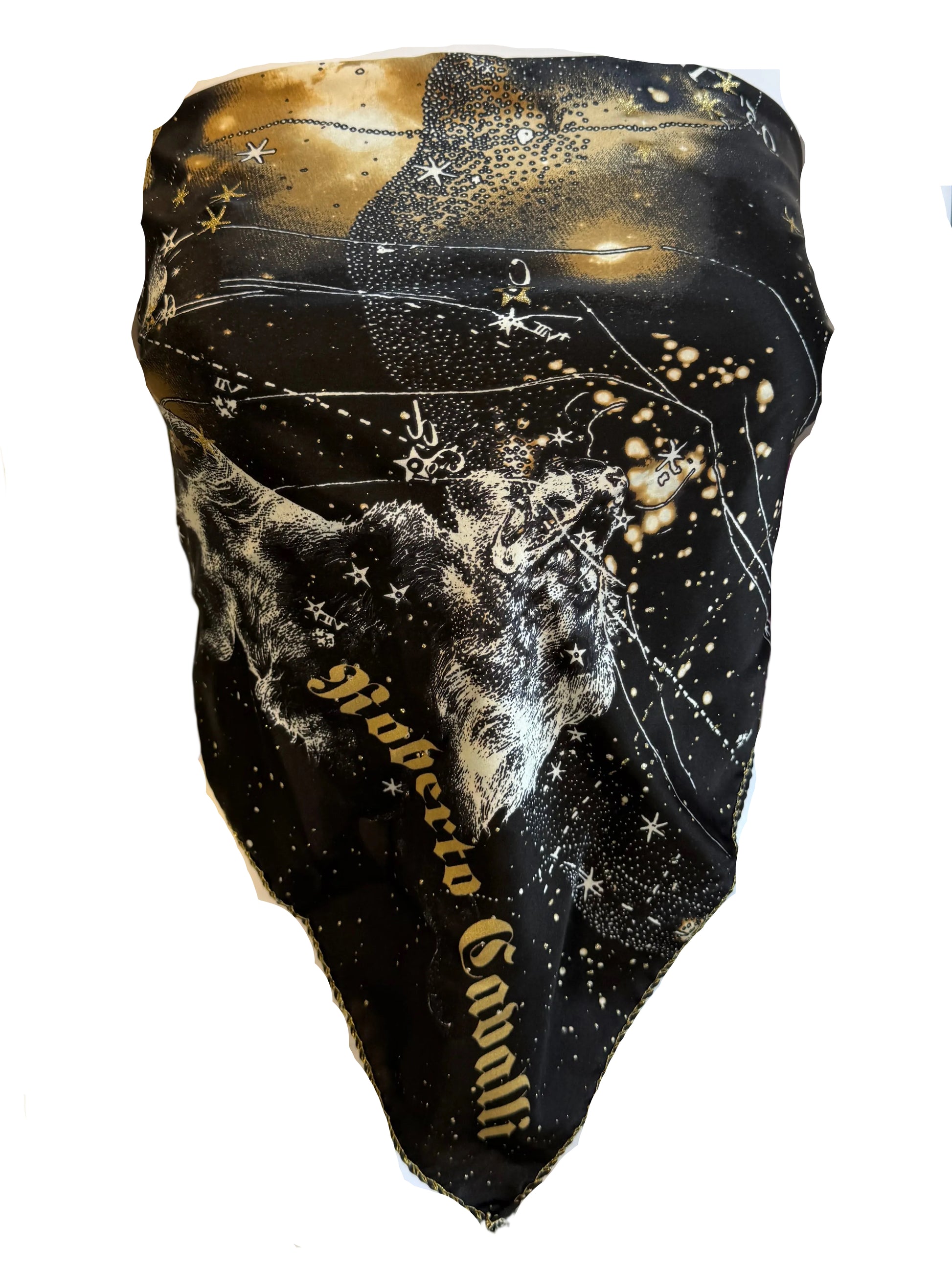 Top / foulard Roberto Cavalli FW2003 astrologia oroscopo