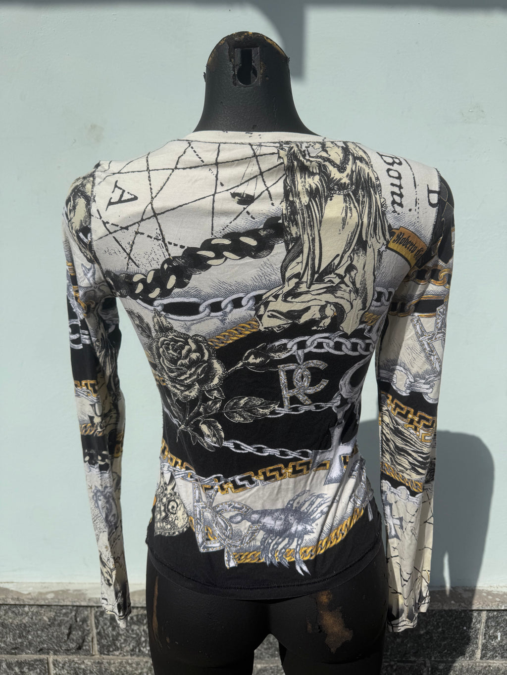 Top / t-shirt manica lunga Roberto Cavalli FW2003
zodiaco
