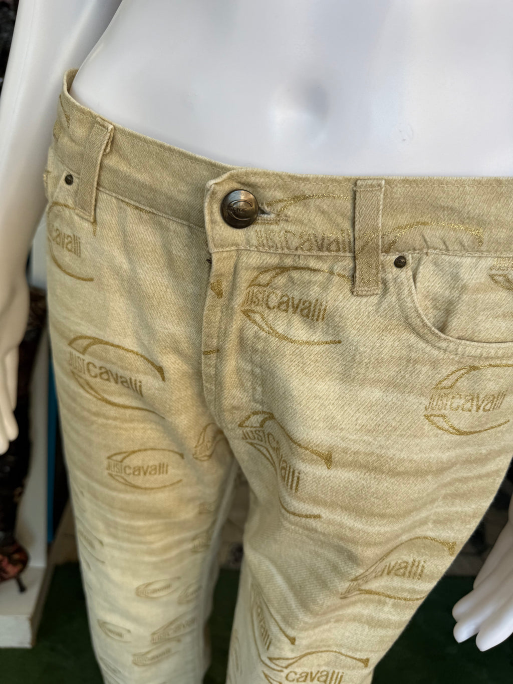 Jeans logo Roberto Cavalli Just 2000s
