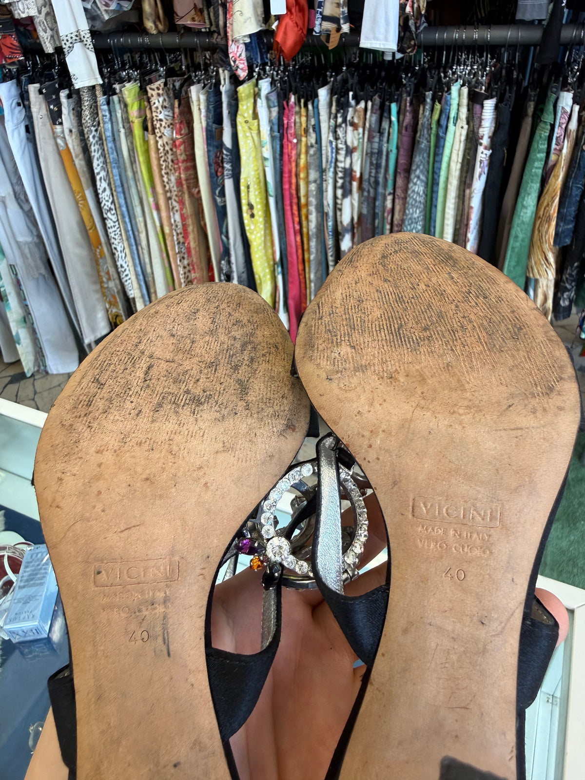 Sandalo gioiello Giuseppe Zanotti cristalli 00s