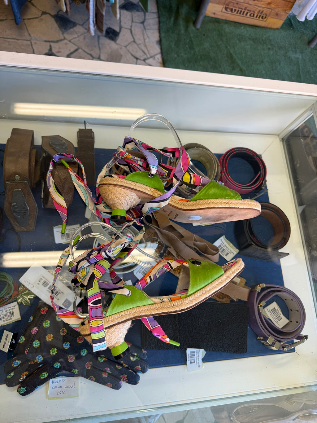 Sandali Emilio Pucci alla schiava espadrialis 2000s