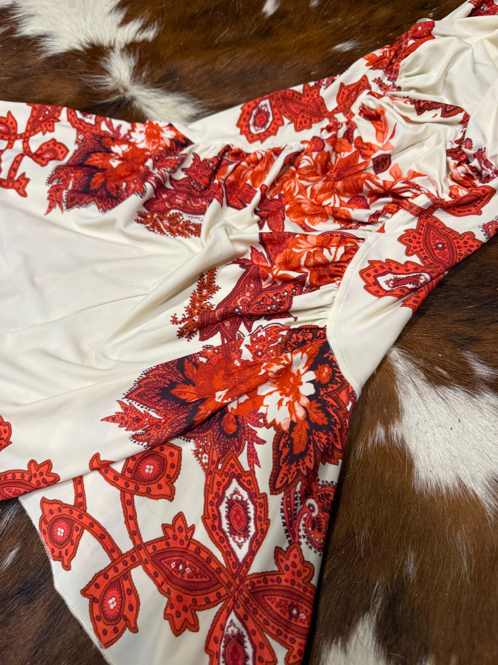 Abito fiori e paisley Roberto Cavalli SS2007