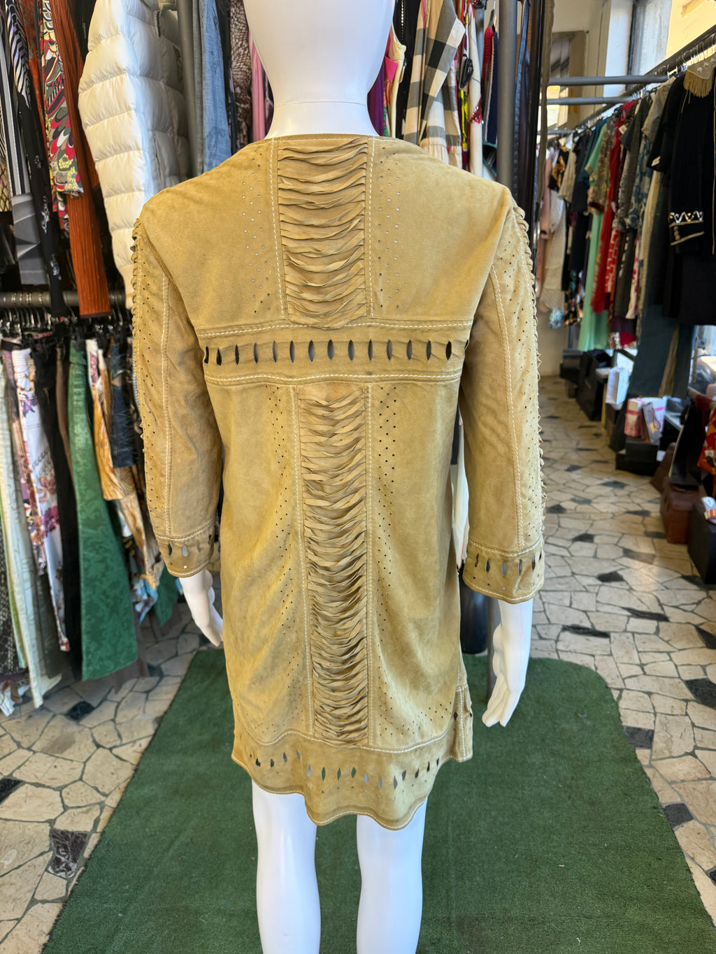 Giacca Western Roberto Cavalli in pelle 00s