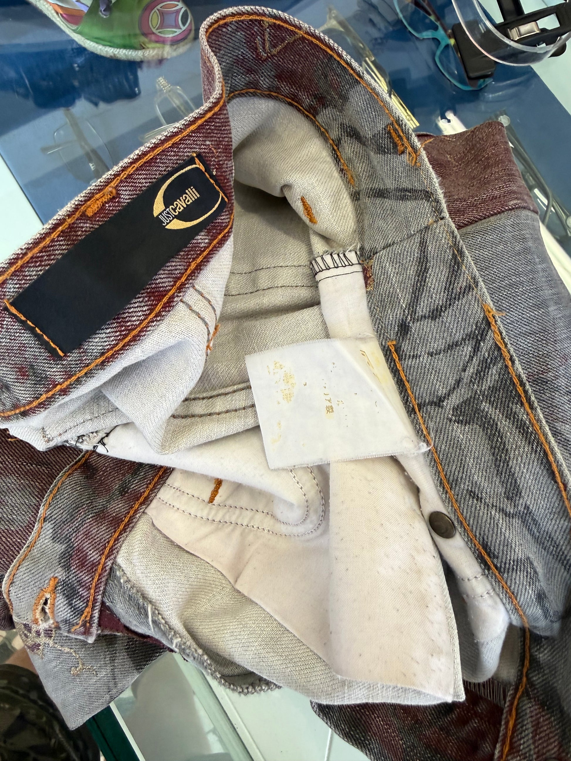 Jeans Roberto Cavalli jeisha giapponese 00s