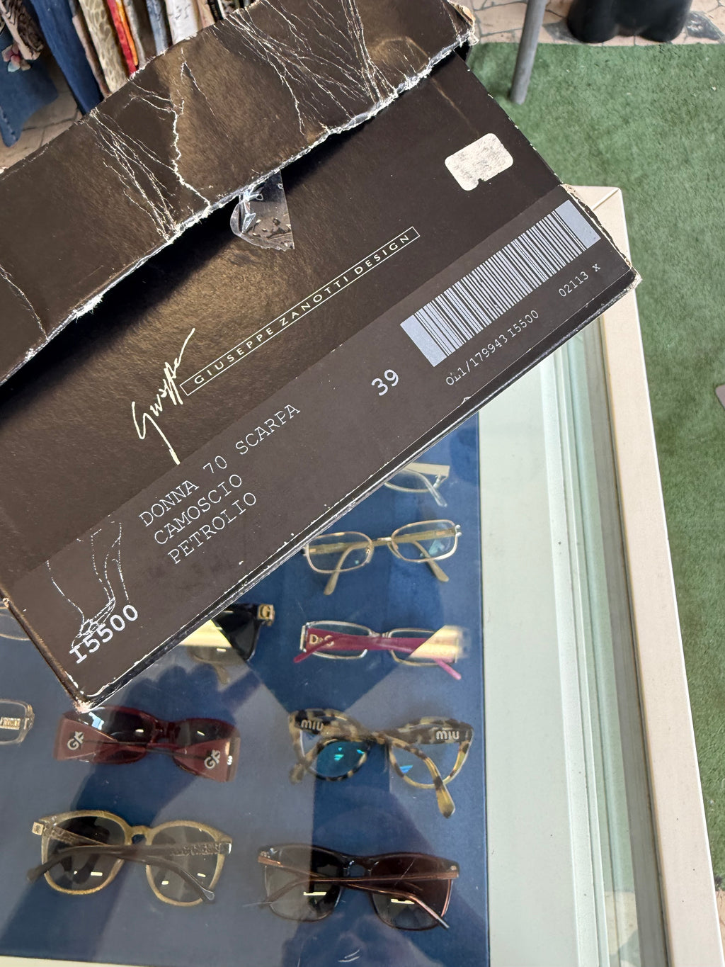 Tacchi Giuseppe Zanotti gioiello petrolio 00s