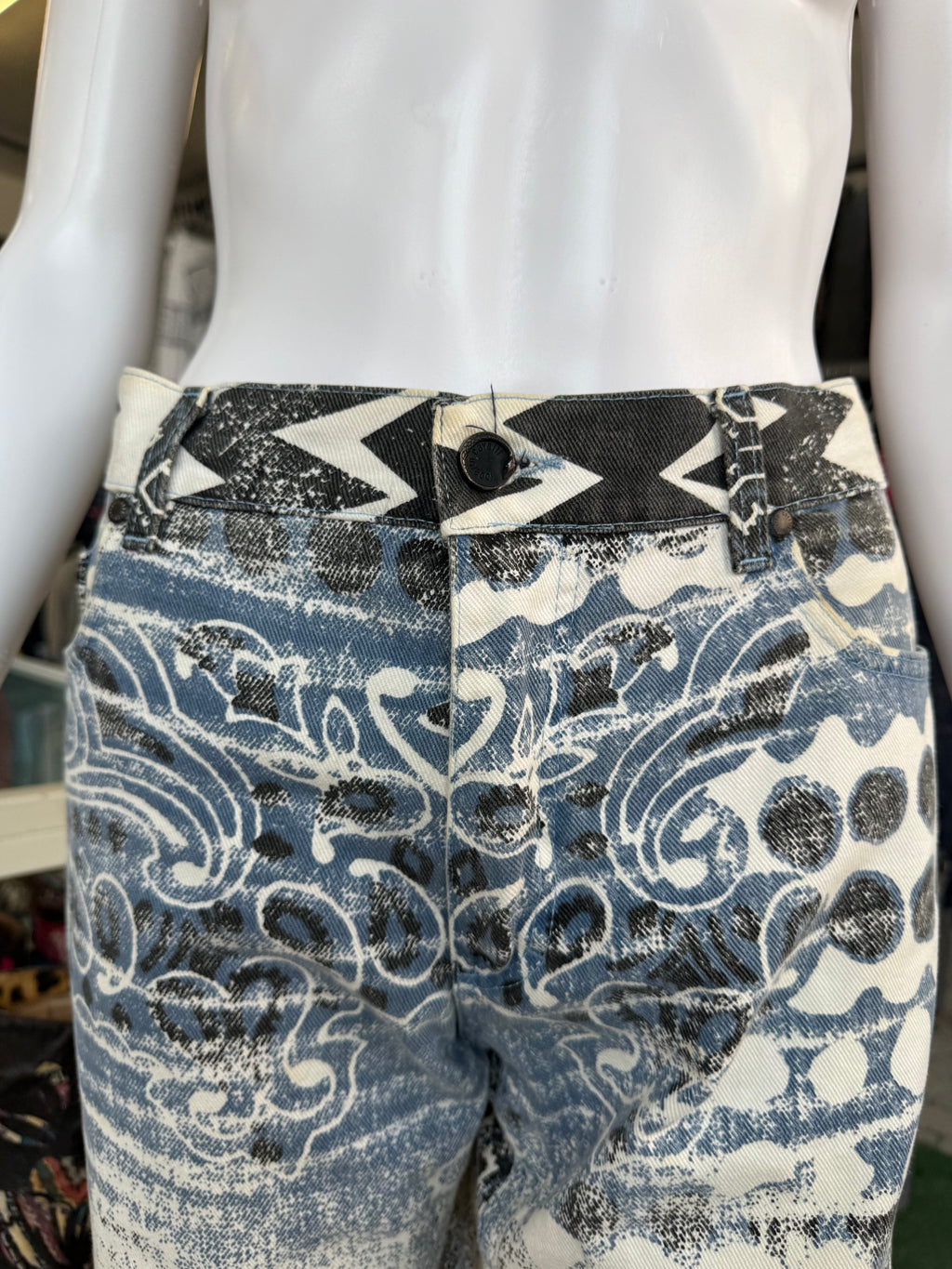 Jeans bandana Roberto Cavalli blu SS2003