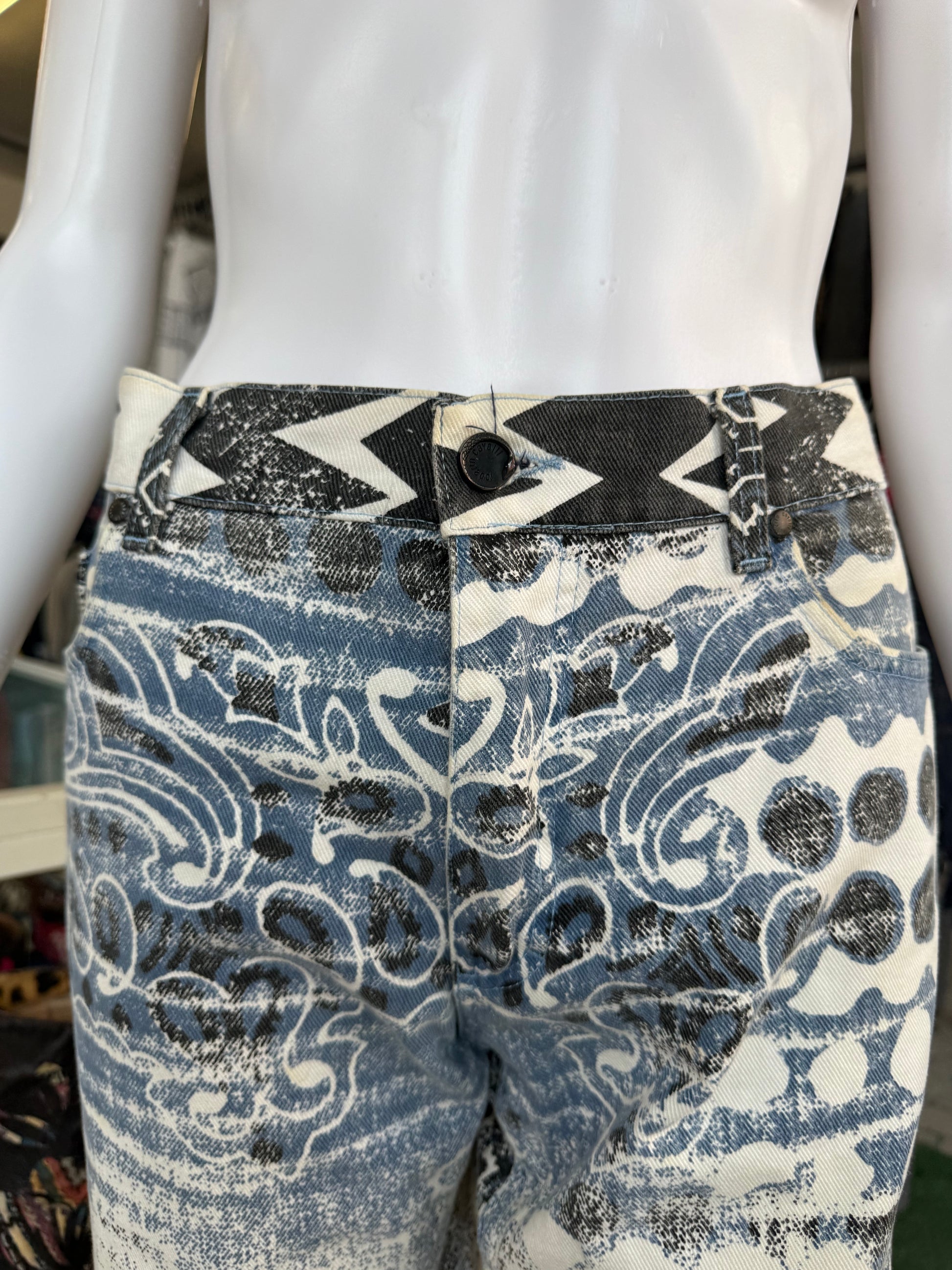 Jeans bandana Roberto Cavalli blu SS2003