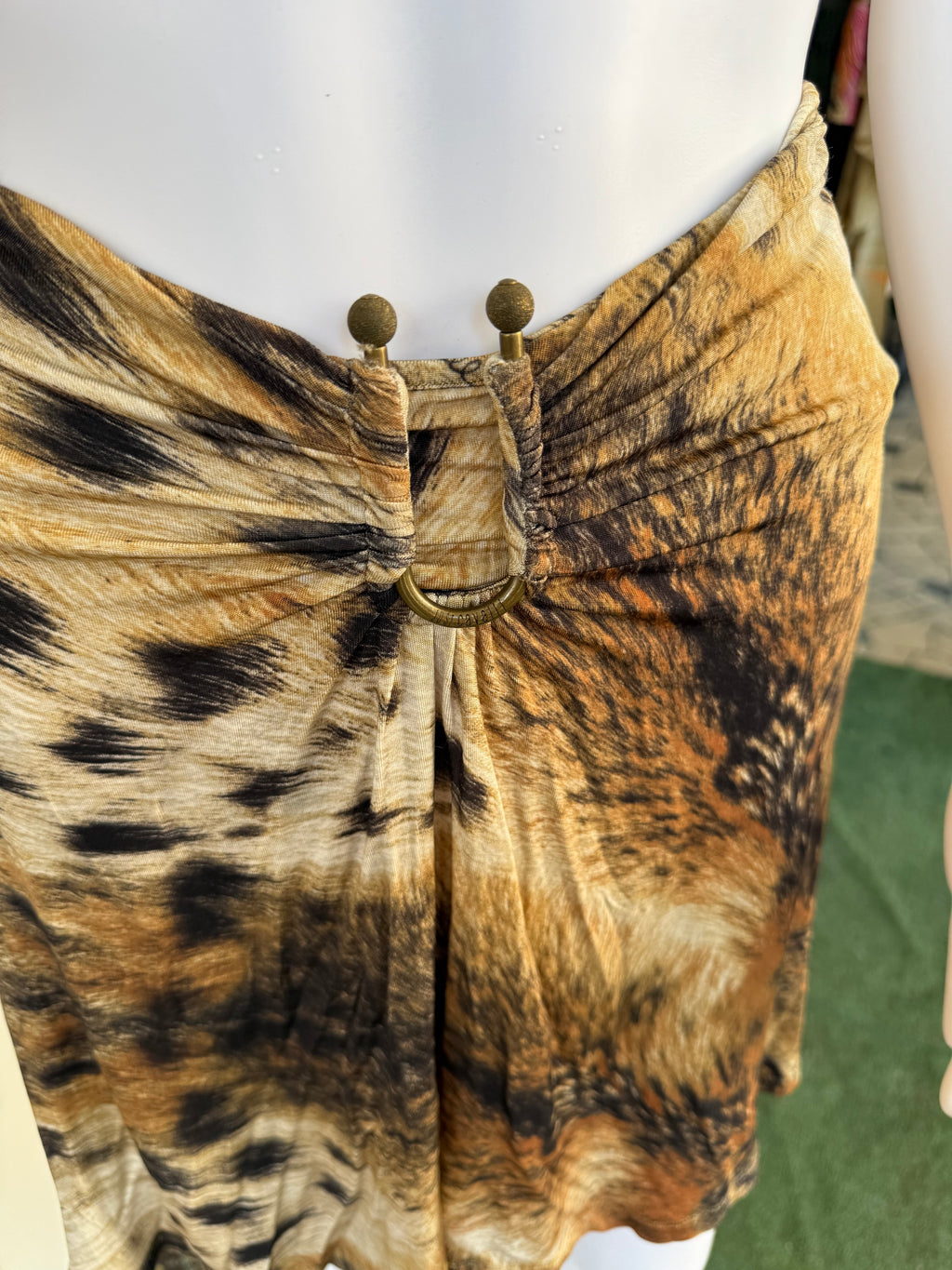Gonna Roberto Cavalli animalier pelliccia ghepardo