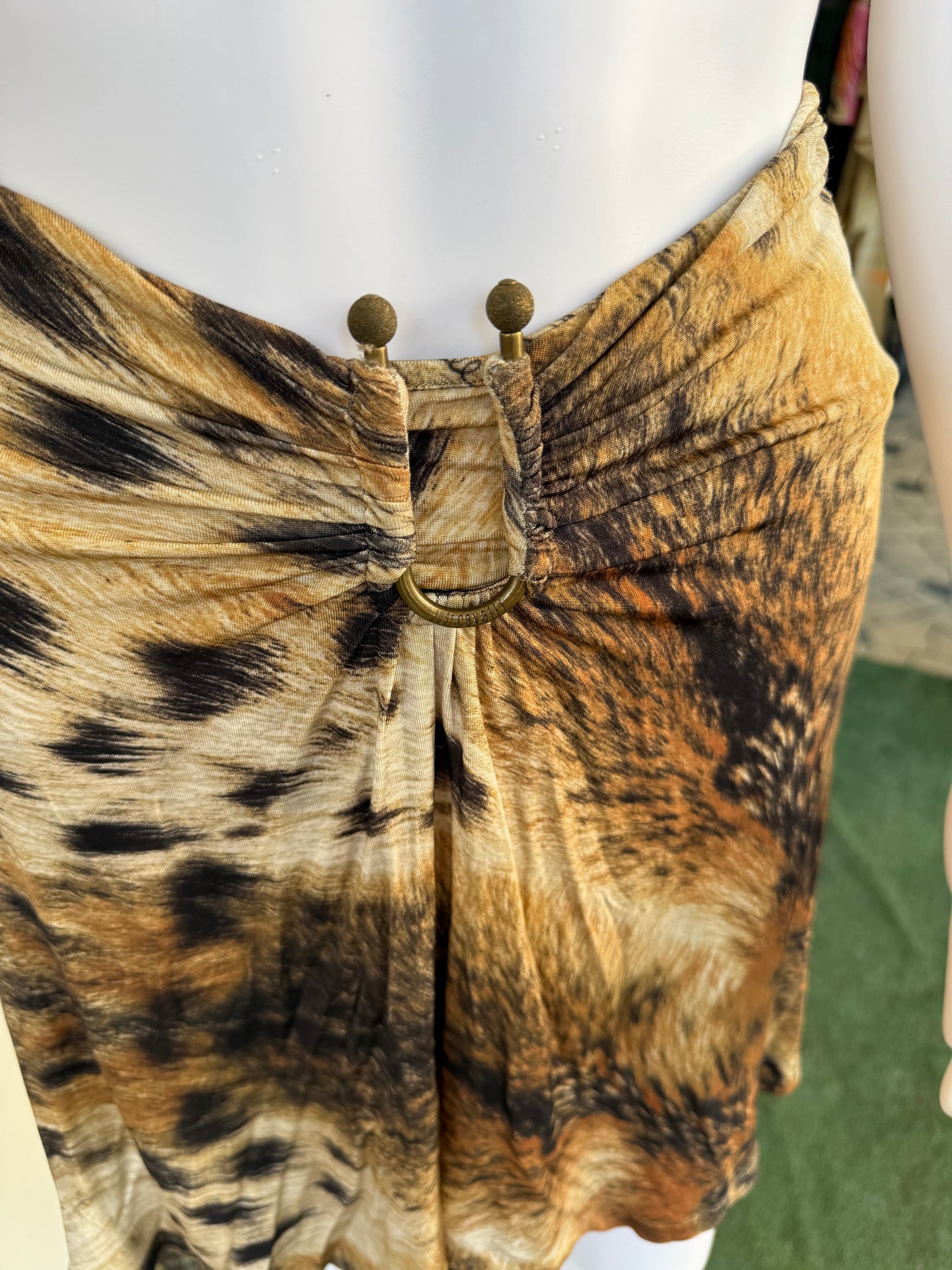 Gonna Roberto Cavalli animalier pelliccia ghepardo