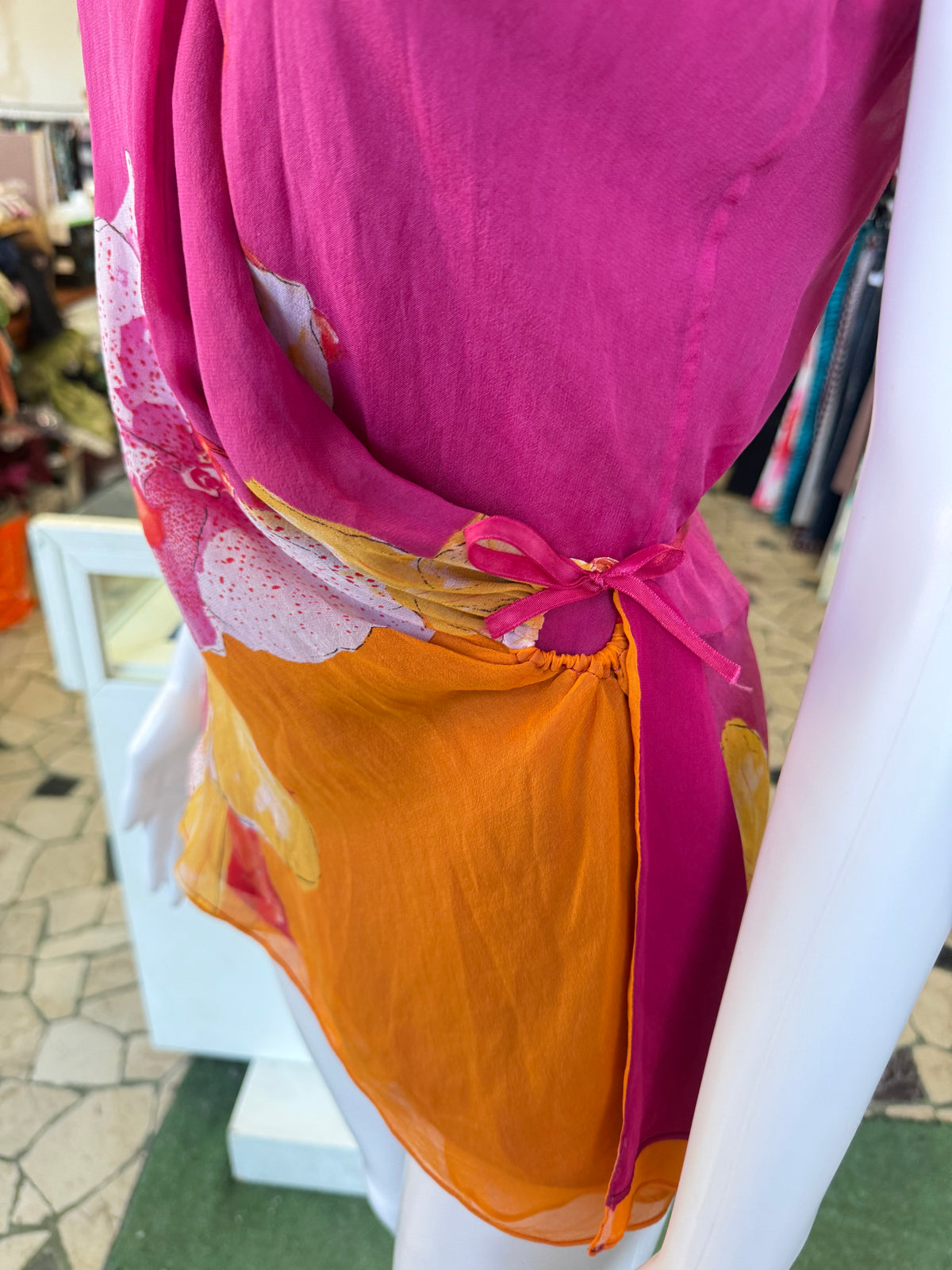 Top Diane Von Fustenberg orchidee in seta 00s