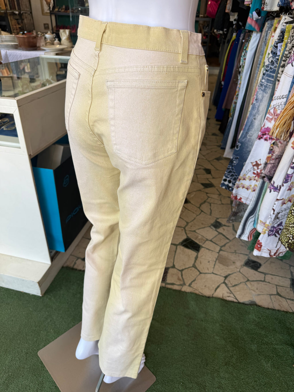 Jeans Roberto Cavalli SS2003 giallo degradè