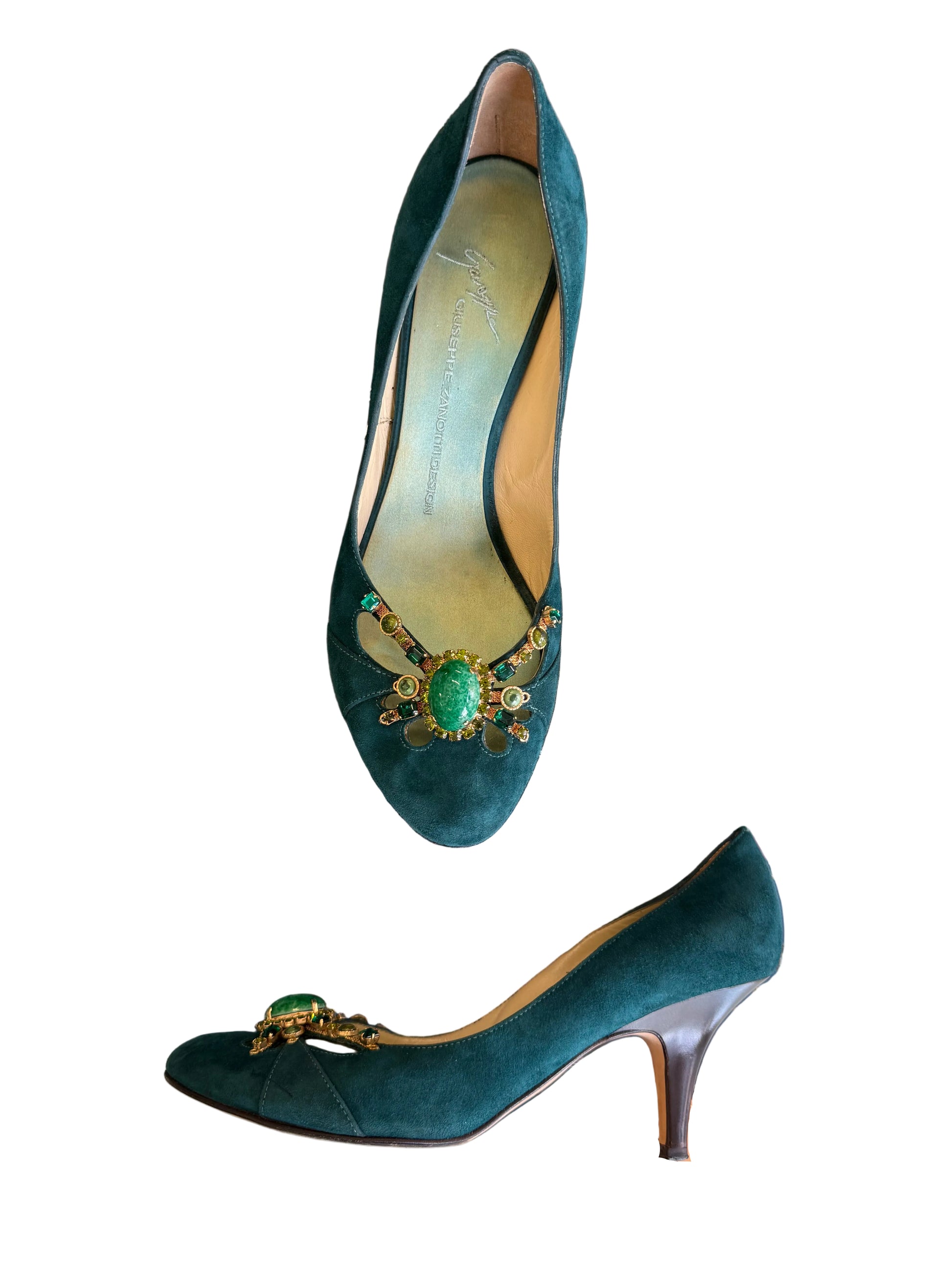 Tacchi Giuseppe Zanotti gioiello petrolio 00s