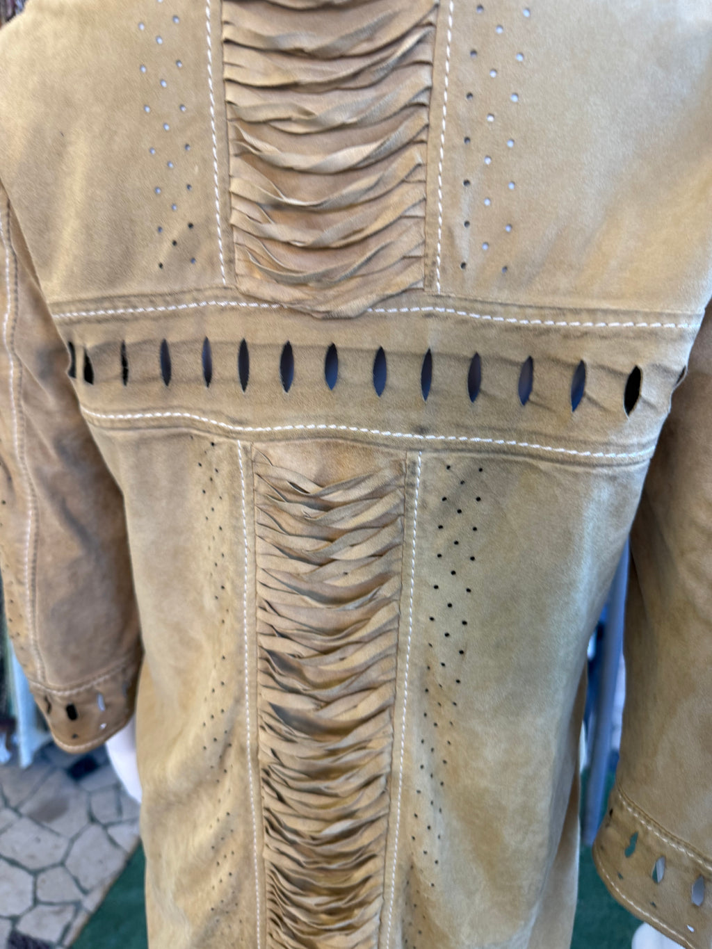 Giacca Western Roberto Cavalli in pelle 00s