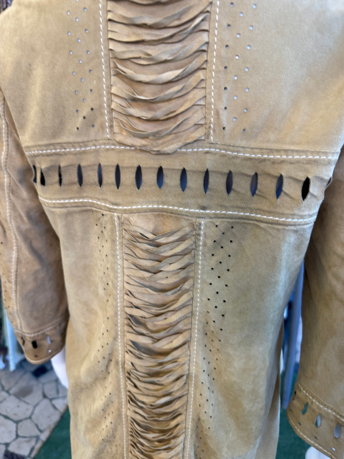 Giacca Western Roberto Cavalli in pelle 00s